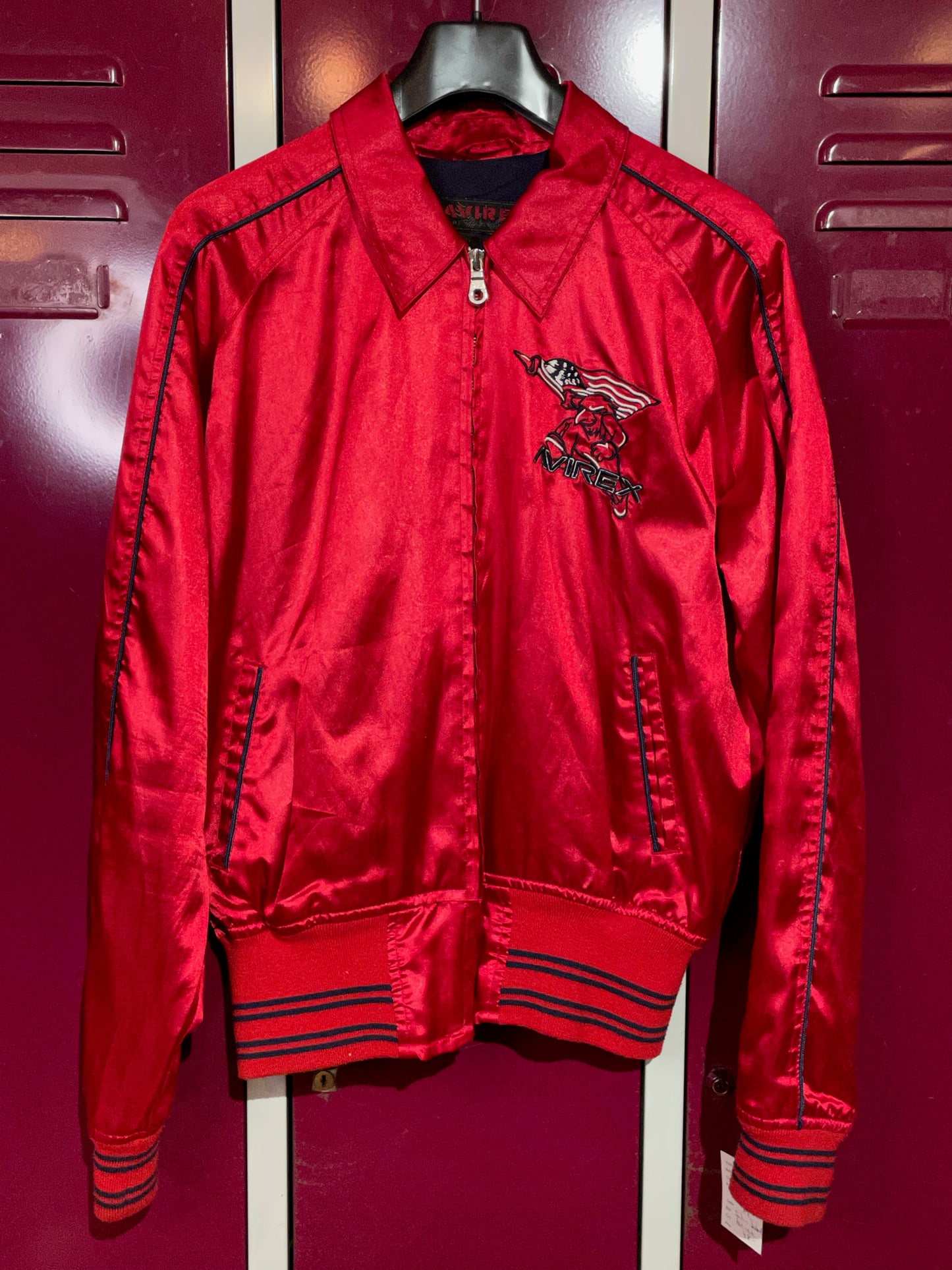 WOMEN AVIREX VINTAGE SATIN JACKET SZ: M