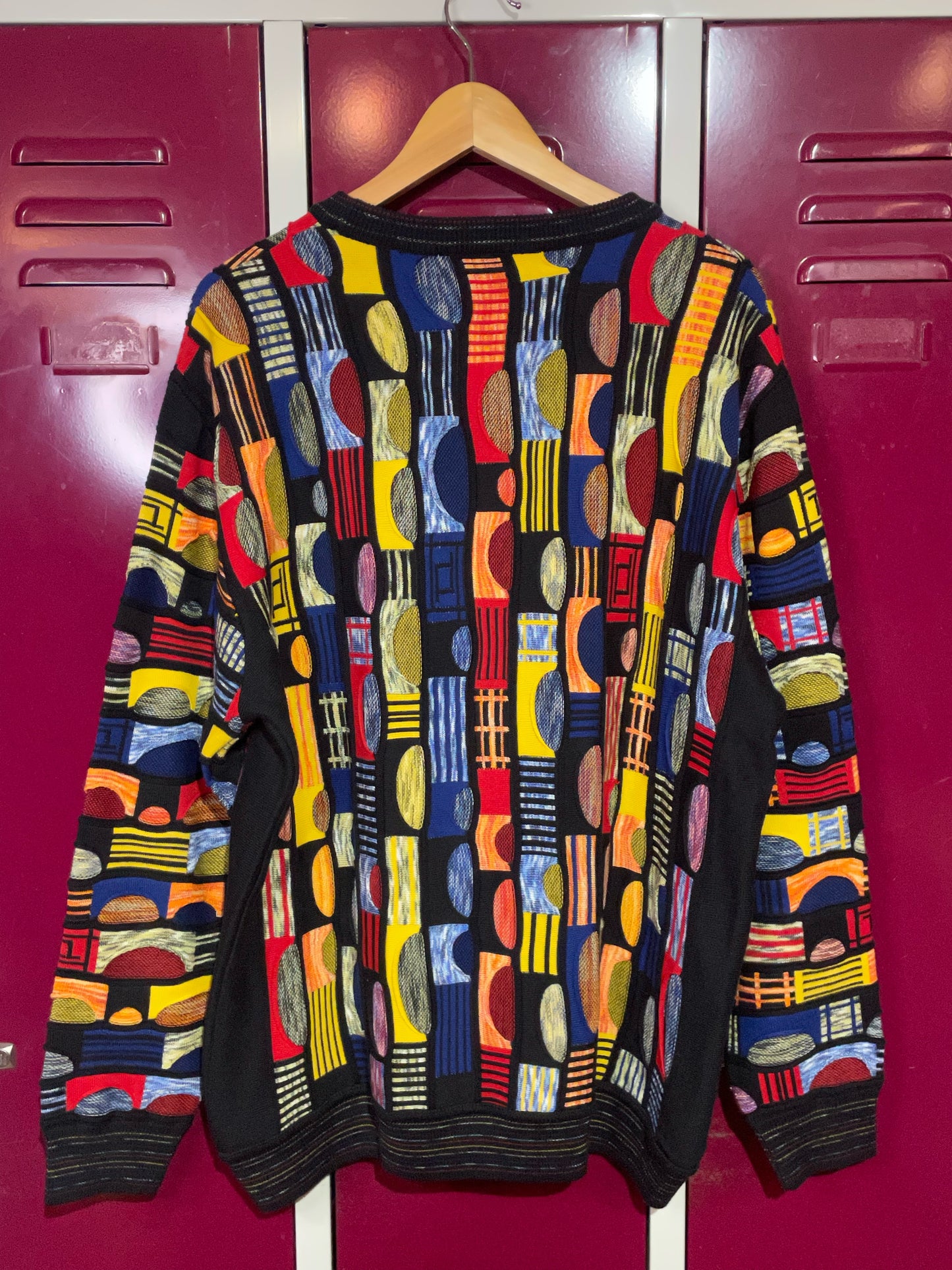 MONTECHIARO MADE IN ITALY MULTICOLORS PULLOVER SZ: XXL