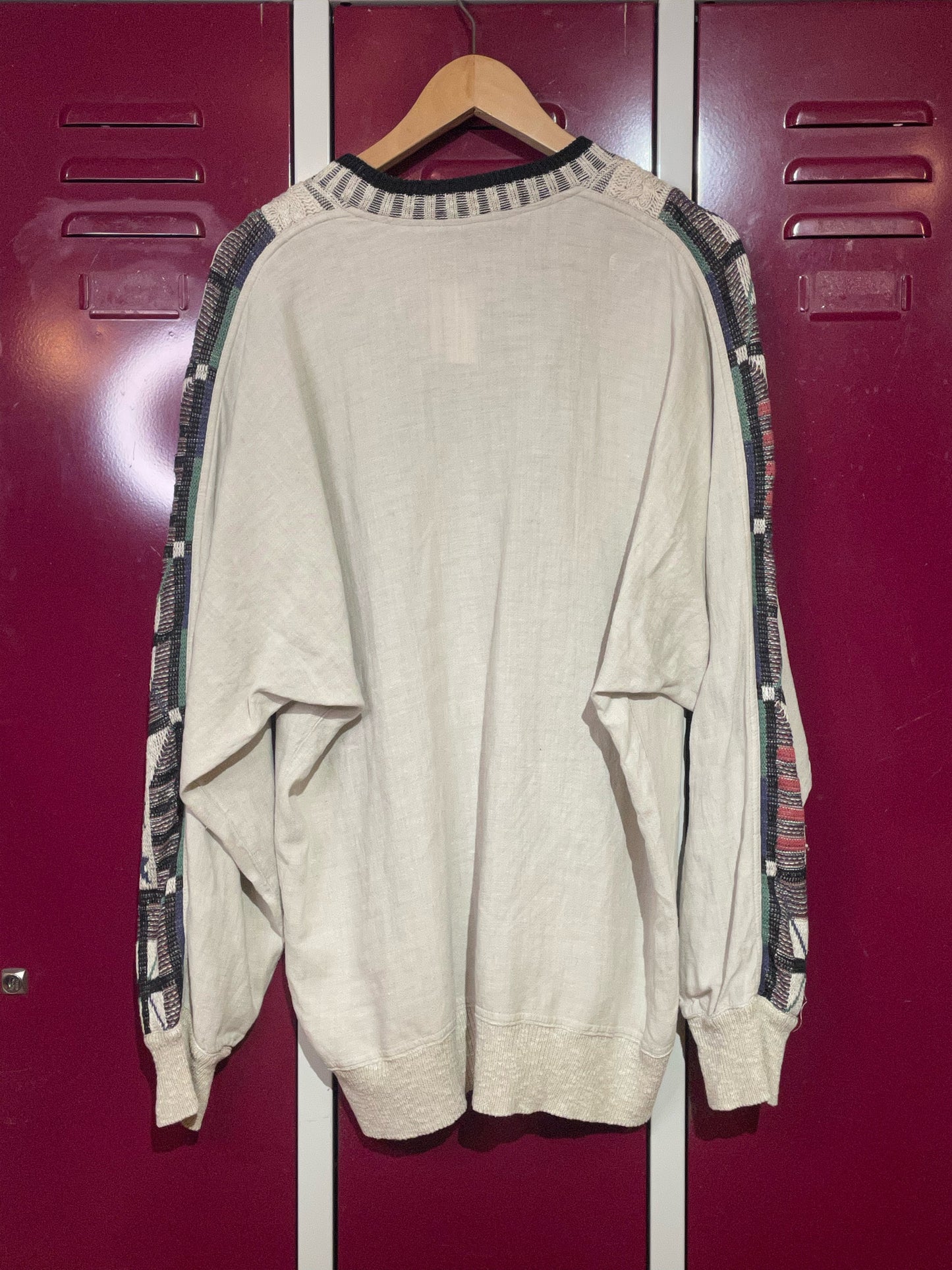 VINTAGE CARLO COLUCCI MADE IN ITALY GRAY PULLOVER SZ: 52=L