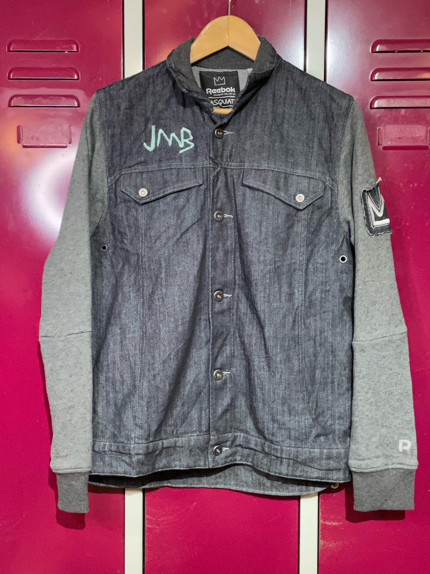REEBOK BASQUIAT SWIZZ BEATZ DENIM JACKET SZ: S