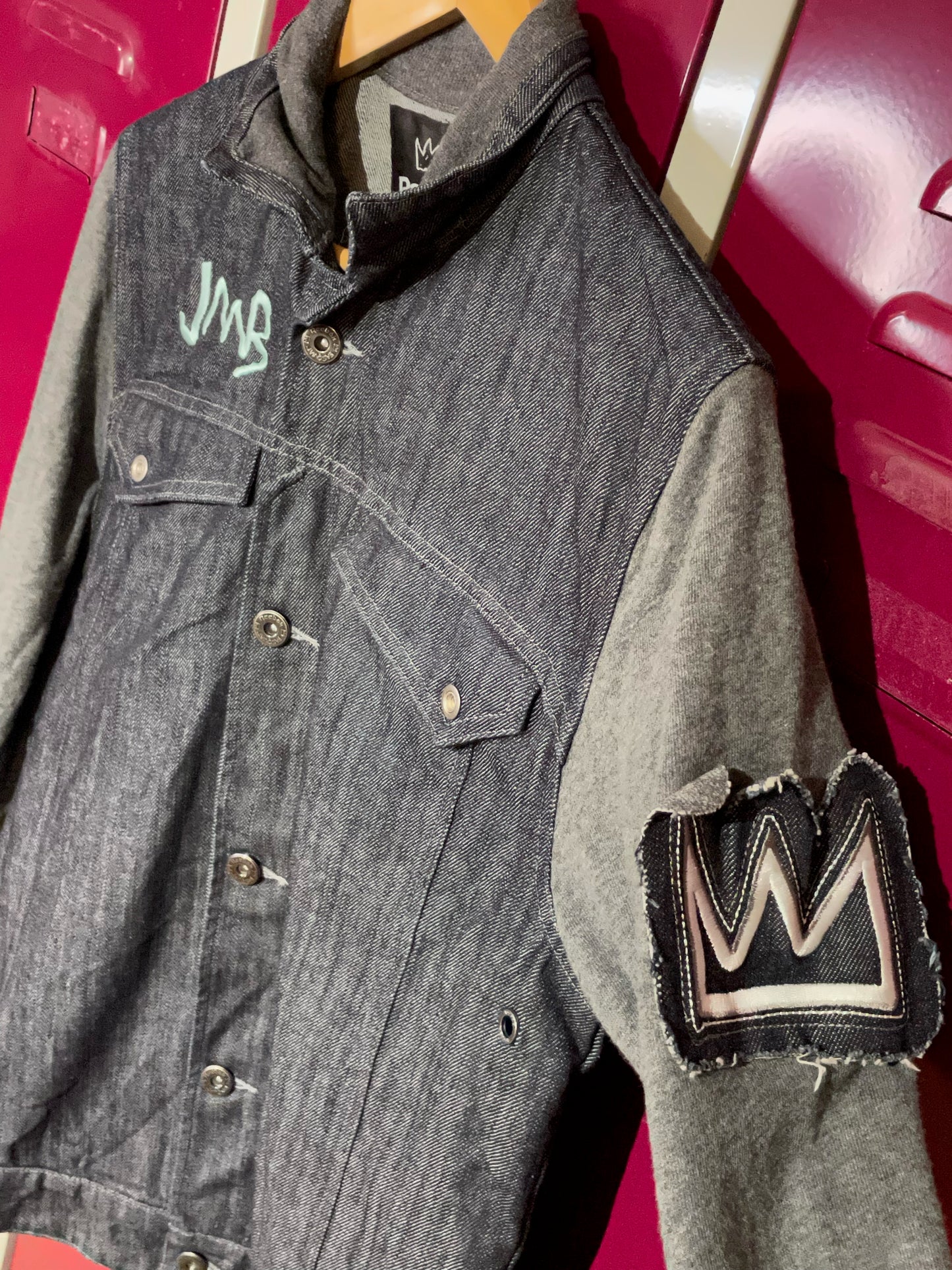 REEBOK BASQUIAT SWIZZ BEATZ DENIM JACKET SZ: S