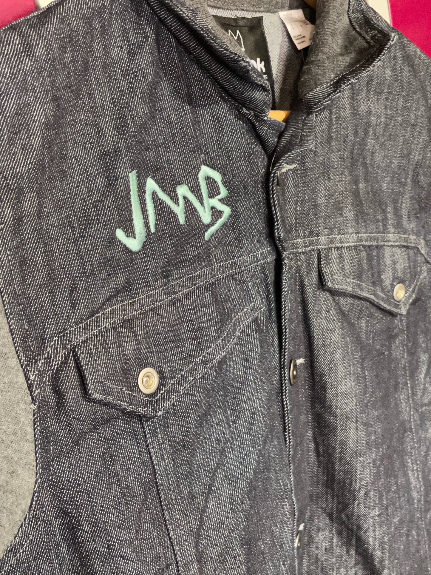 REEBOK BASQUIAT SWIZZ BEATZ DENIM JACKET SZ: S