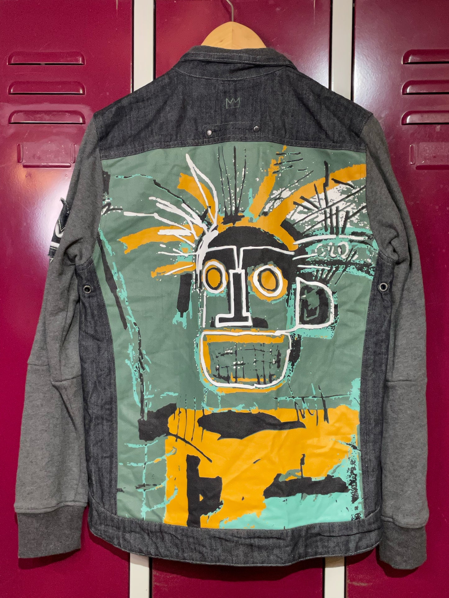 REEBOK BASQUIAT SWIZZ BEATZ DENIM JACKET SZ: S