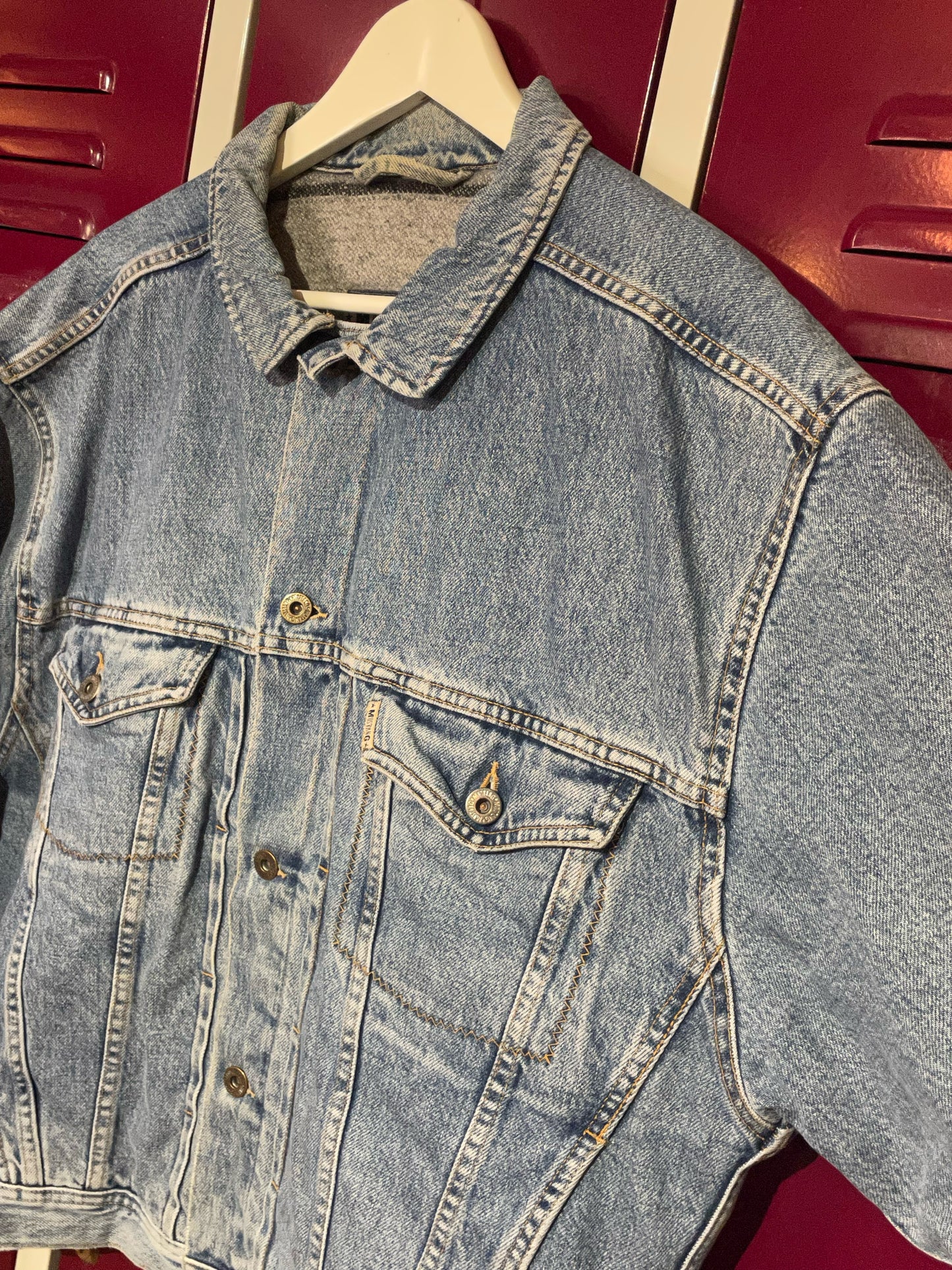 MUSTANG VINTAGE PLAID DENIM JACKET SZ: L