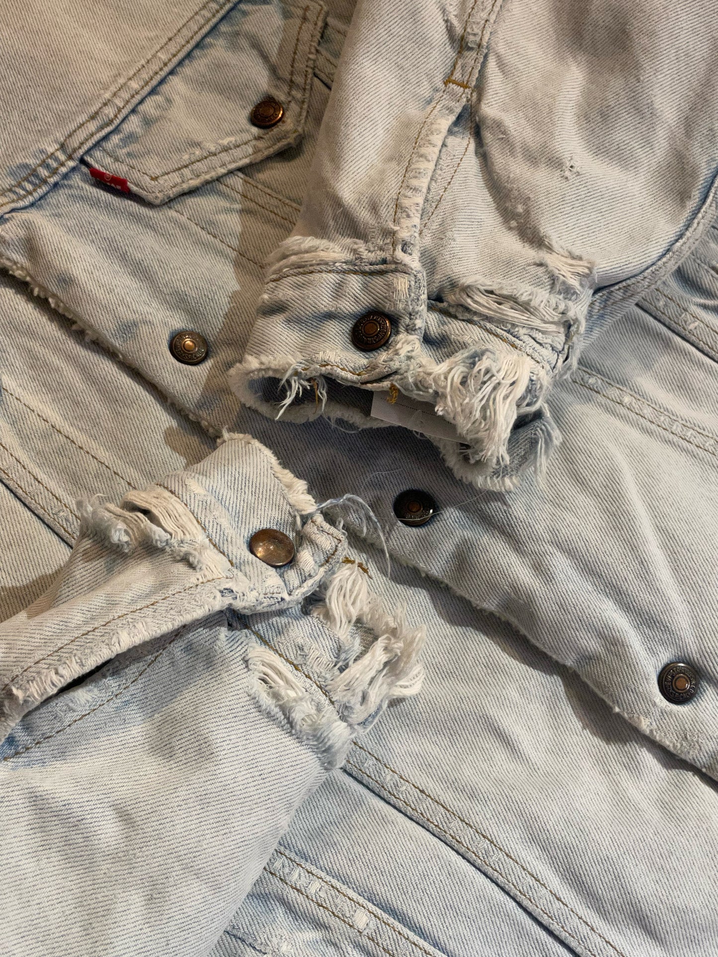 LEVI'S VINTAGE SHERPA DENIM JACKET SZ: L/XL