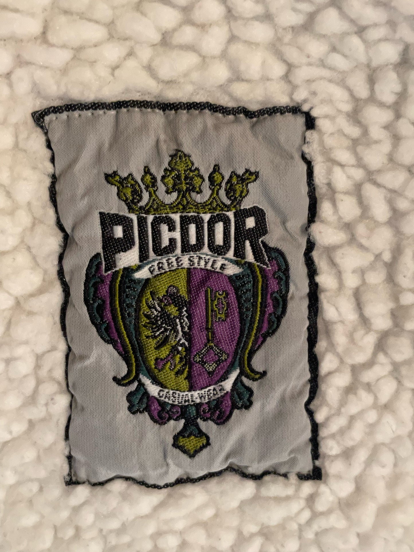 PICDOR VINTAGE SHERPA DENIM JACKET SZ: M