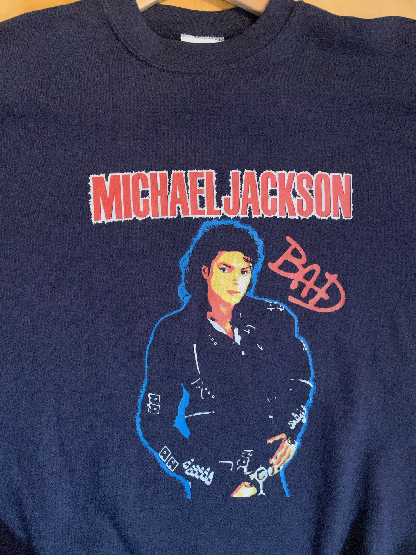MICHAEL JACKSON BAD VINTAGE CREWNECK SWEATSHIRT SZ: L