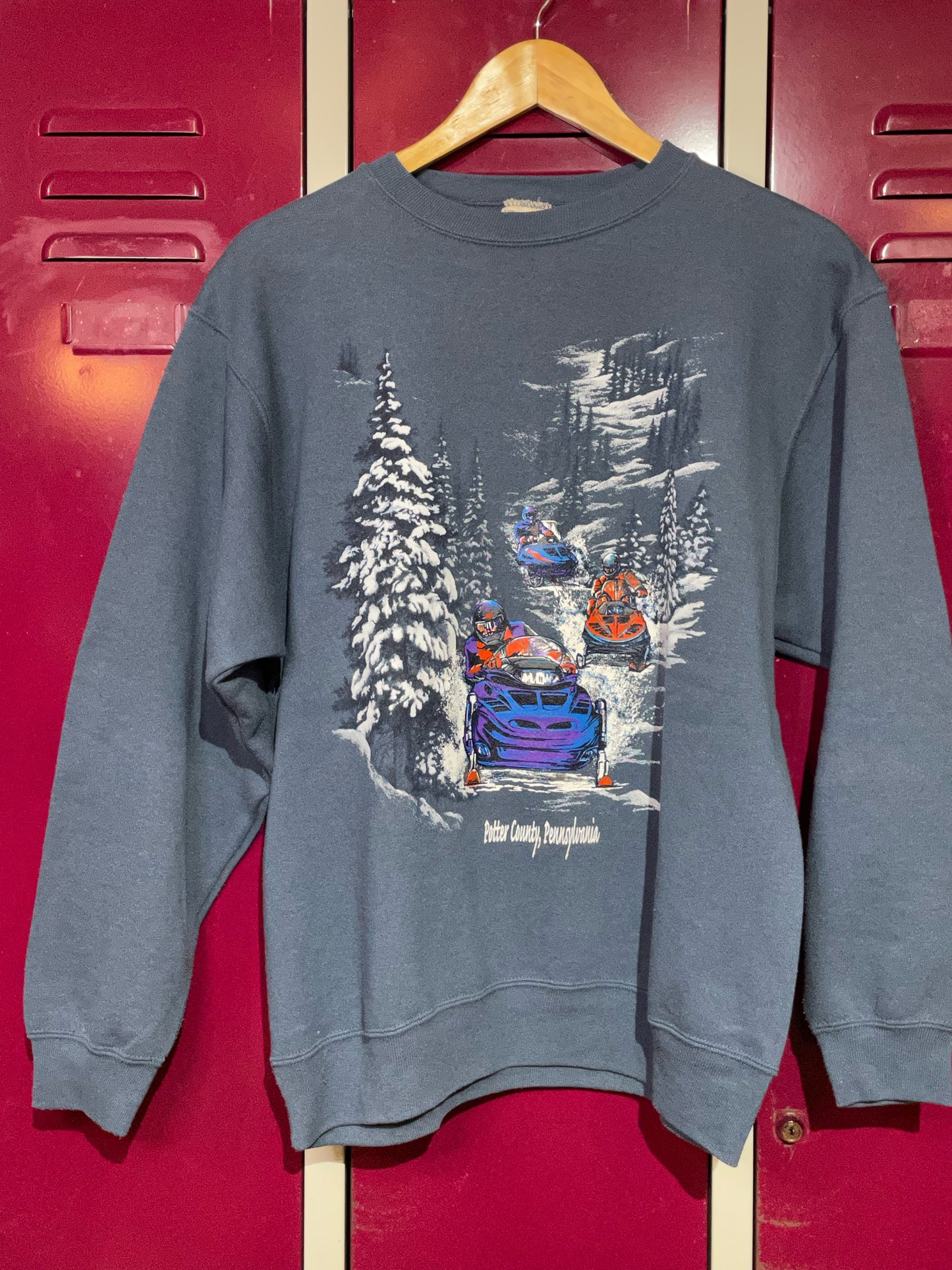 ALORE PENNSYLVANIA MADE IN USA VINTAGE CREWNECK SWEATSHIRT SZ: L moo
