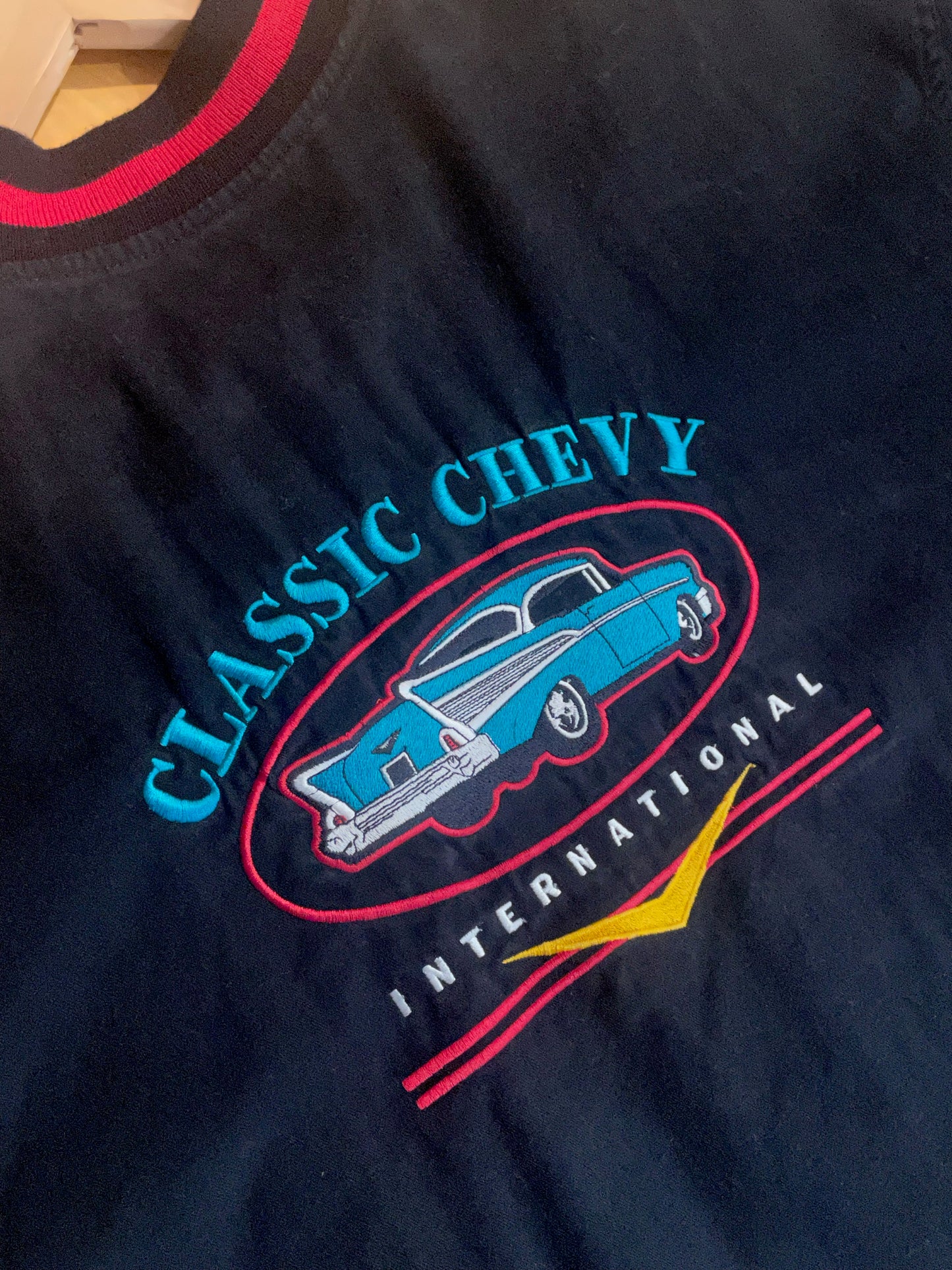 CLASSIC CHEVY VINTAGE BOMBER JACKET SZ: L