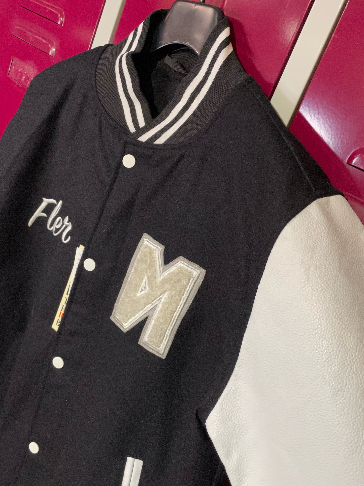 THE FIRST REAL BRAND BRAND NEW VARSITY JACKET SZ: L