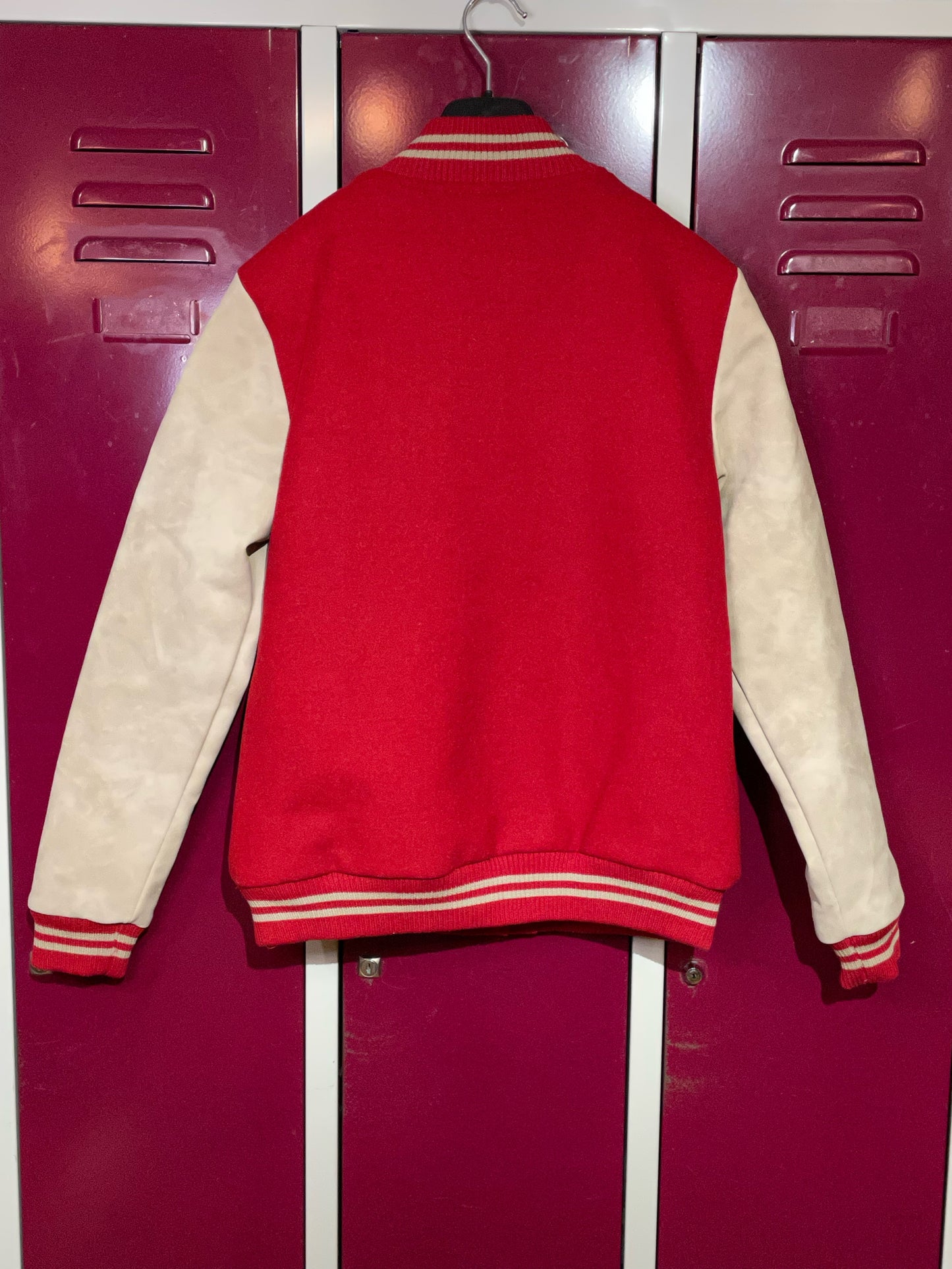 KANGAROOS BRAND NEW WOOL & SUEDE VARSITY JACKET SZ: M