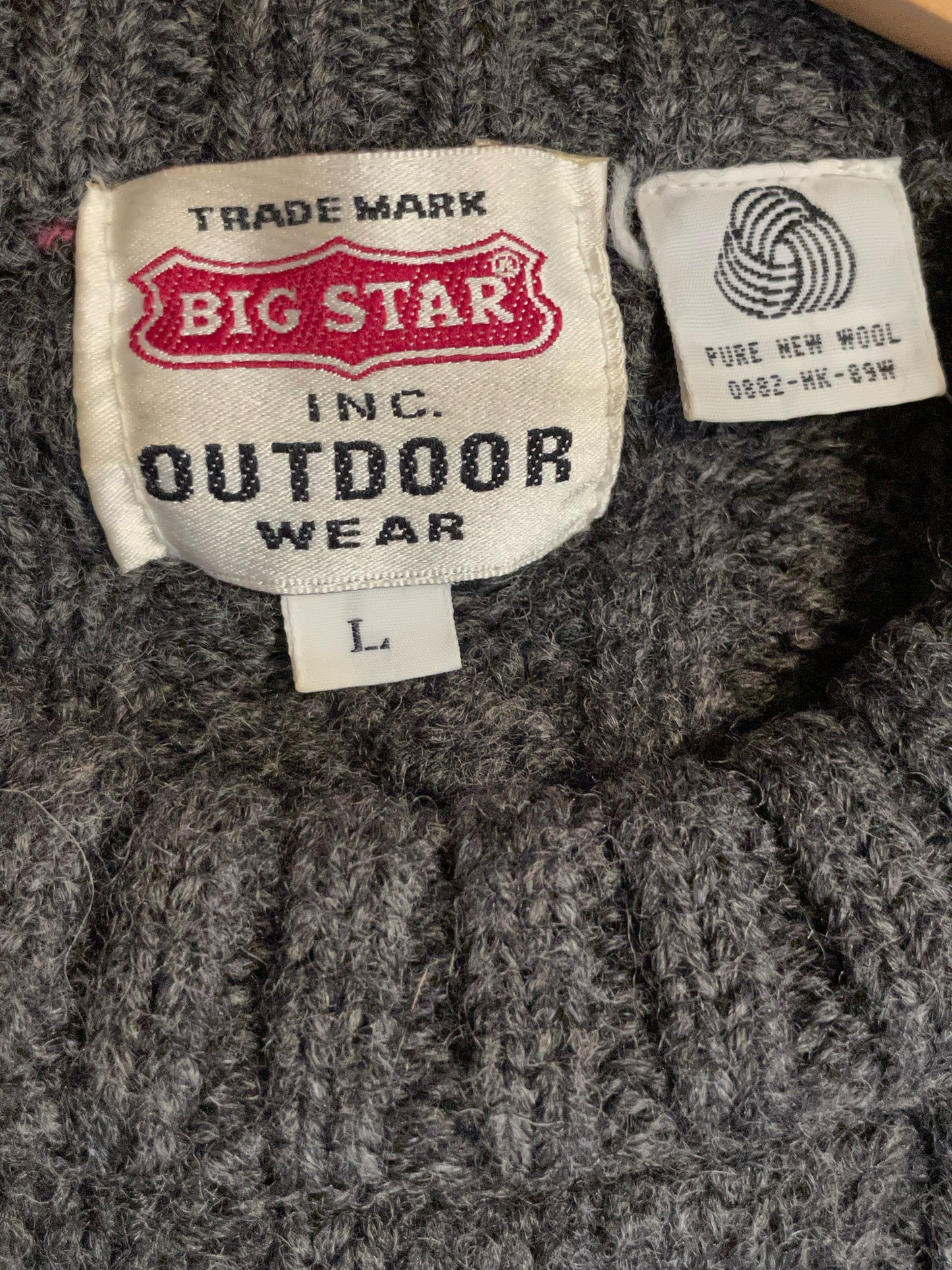 VINTAGE BIG STAR PULLOVER SZ: L