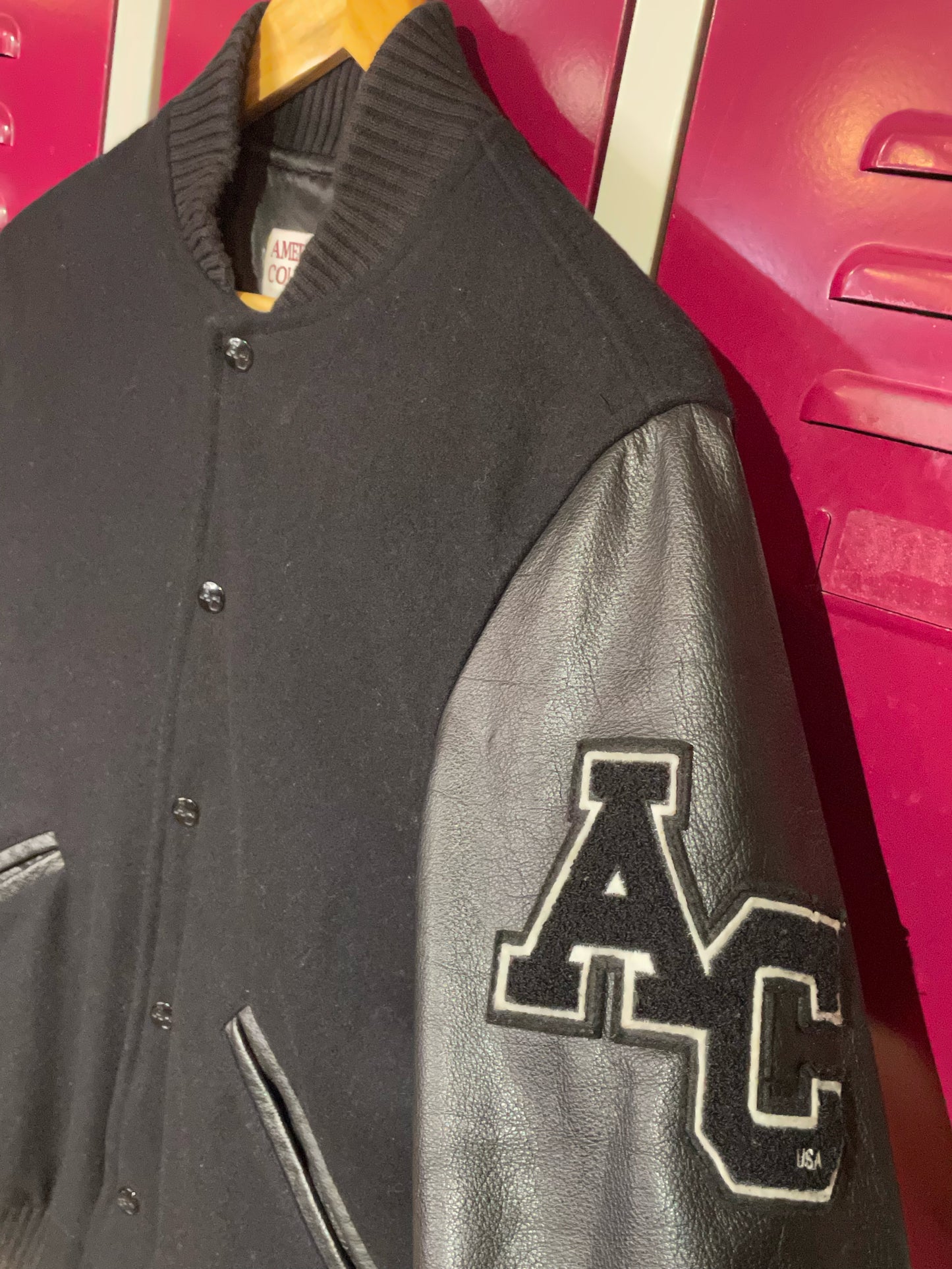 AMERICAN COLLEGE VARSITY JACKET SZ: S