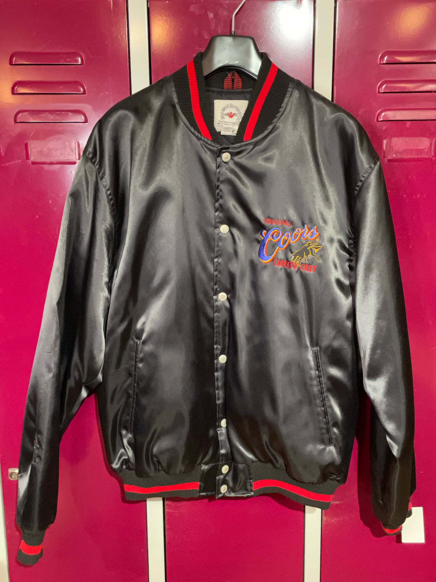 ORIGINAL COORS VARSITY SATIN JACKET SZ: M