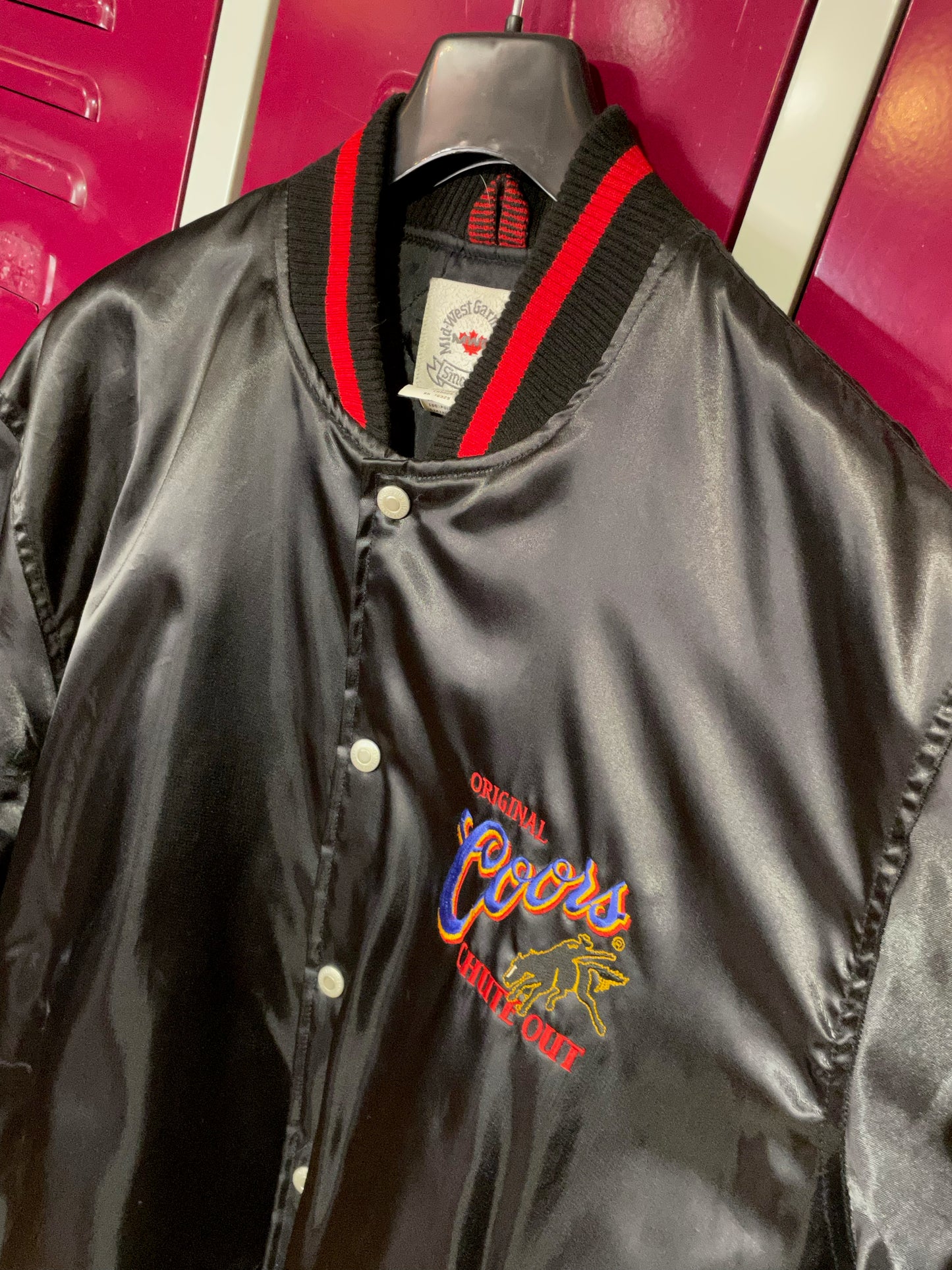 ORIGINAL COORS VARSITY SATIN JACKET SZ: M