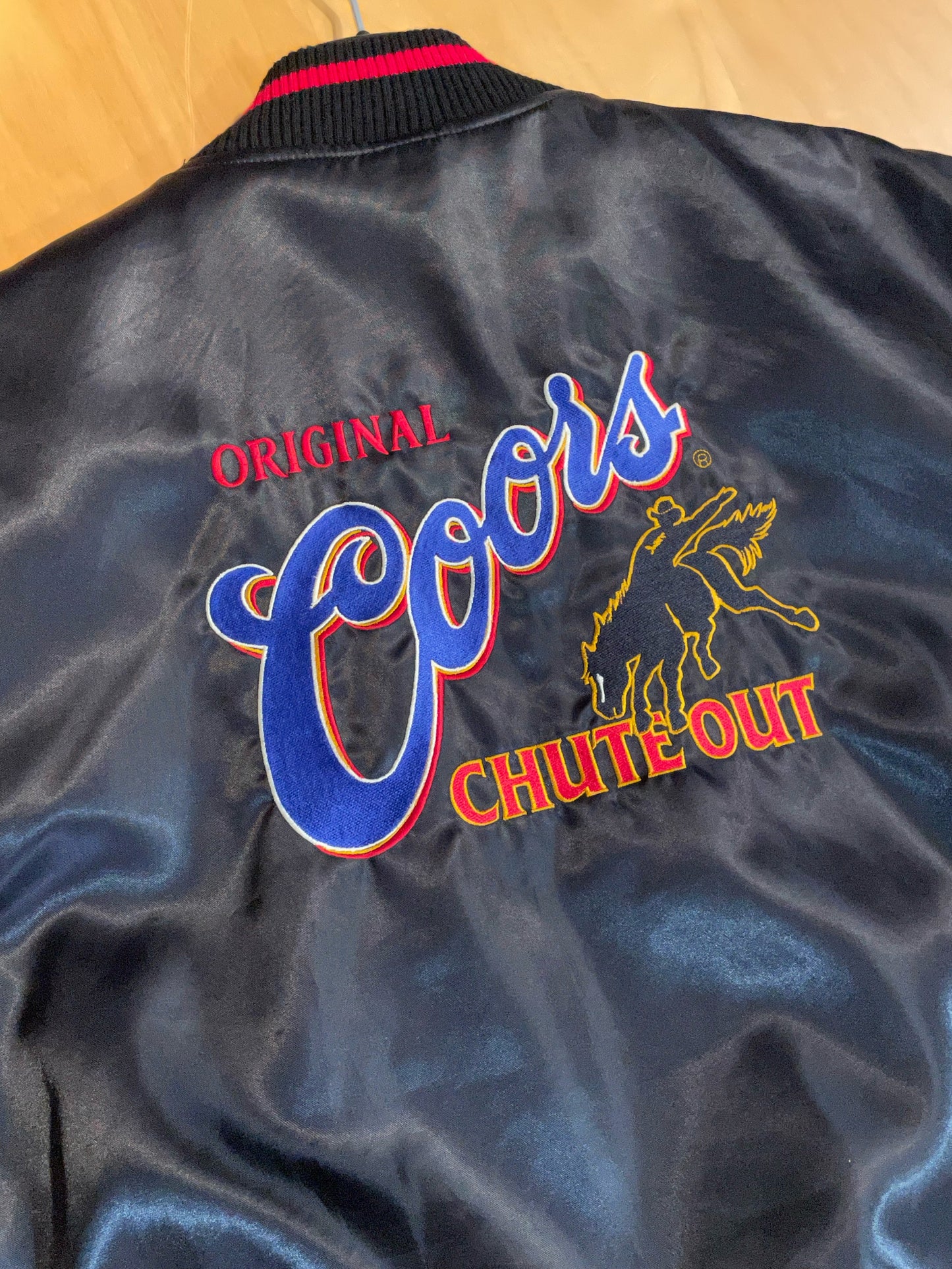 ORIGINAL COORS VARSITY SATIN JACKET SZ: M