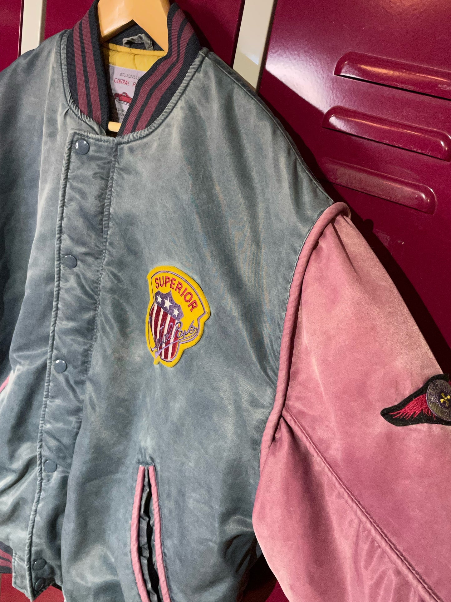 CENTRAL PARK VINTAGE VARSITY JACKET SZ: 48 = L