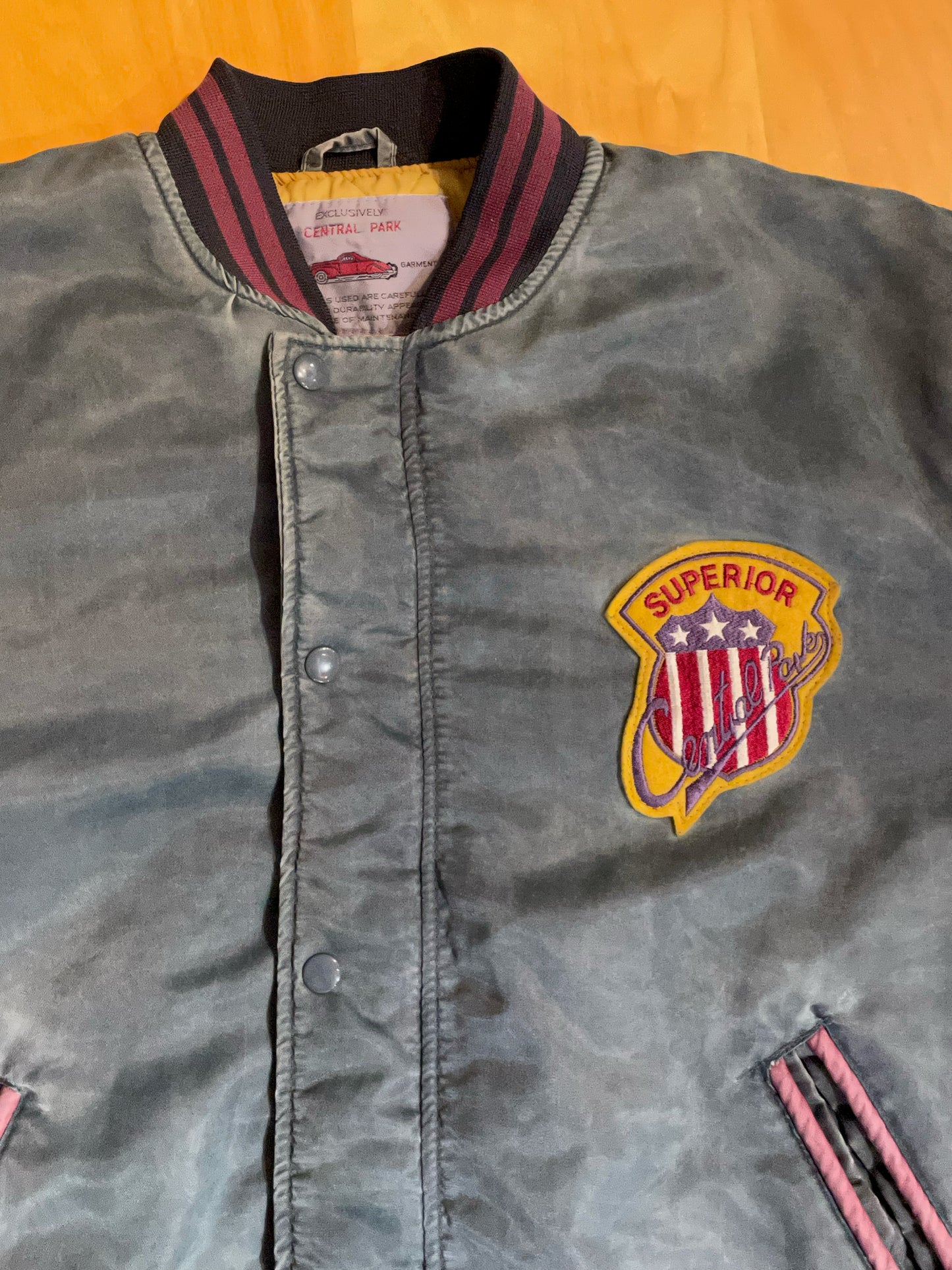 CENTRAL PARK VINTAGE VARSITY JACKET SZ: 48 = L