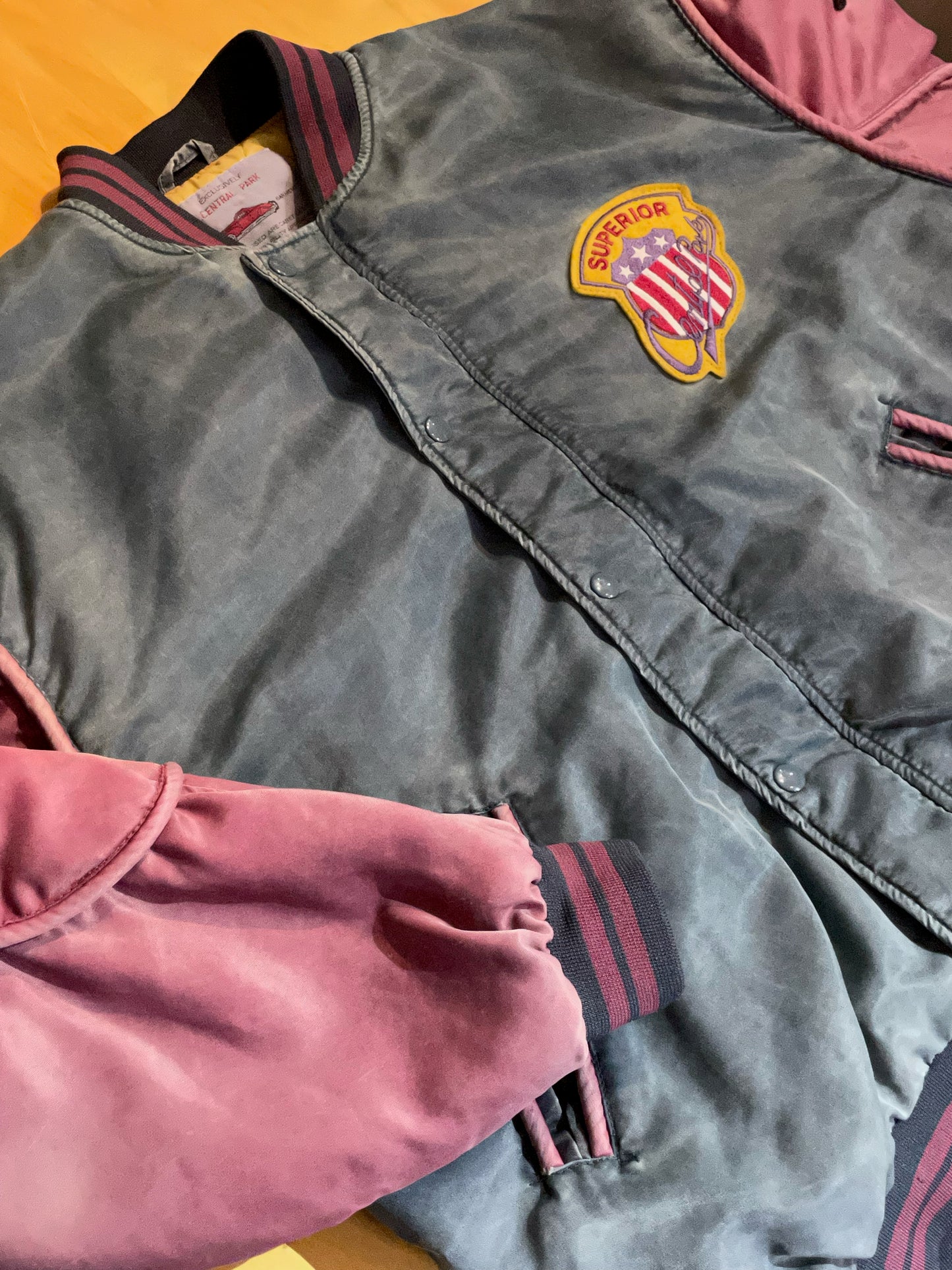 CENTRAL PARK VINTAGE VARSITY JACKET SZ: 48 = L