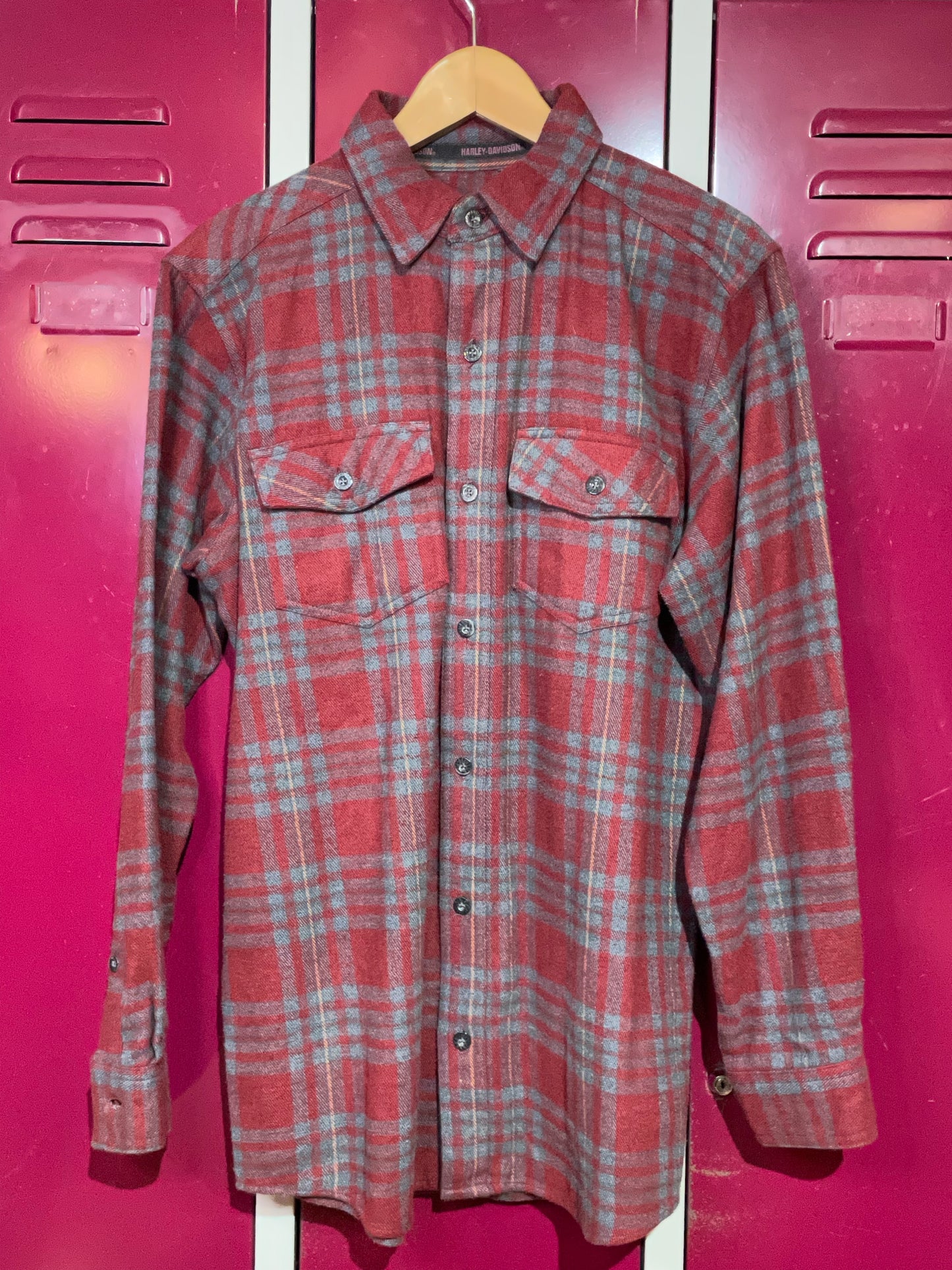 HARLEY DAVIDSON FLANNEL SHIRT SZ: S