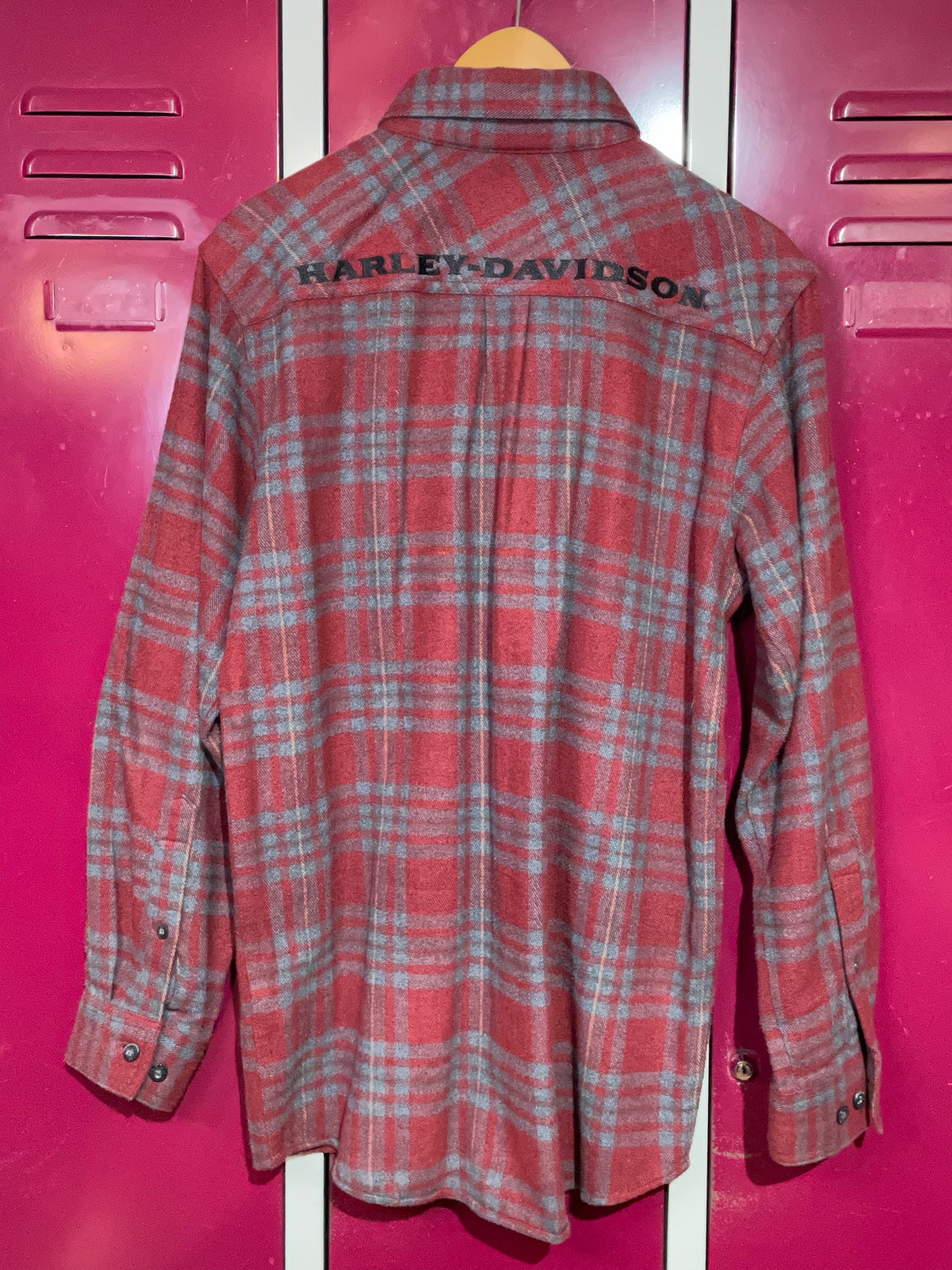 HARLEY DAVIDSON FLANNEL SHIRT SZ: S