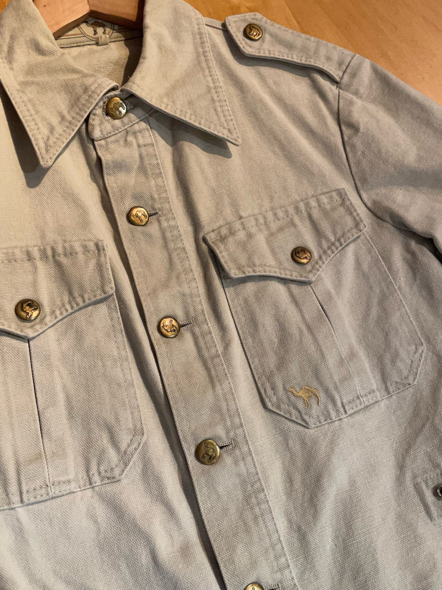 CAMEL DISIGNED BY FOURMAN VINTAGE SAHARIAN JACKET SZ: 48=M