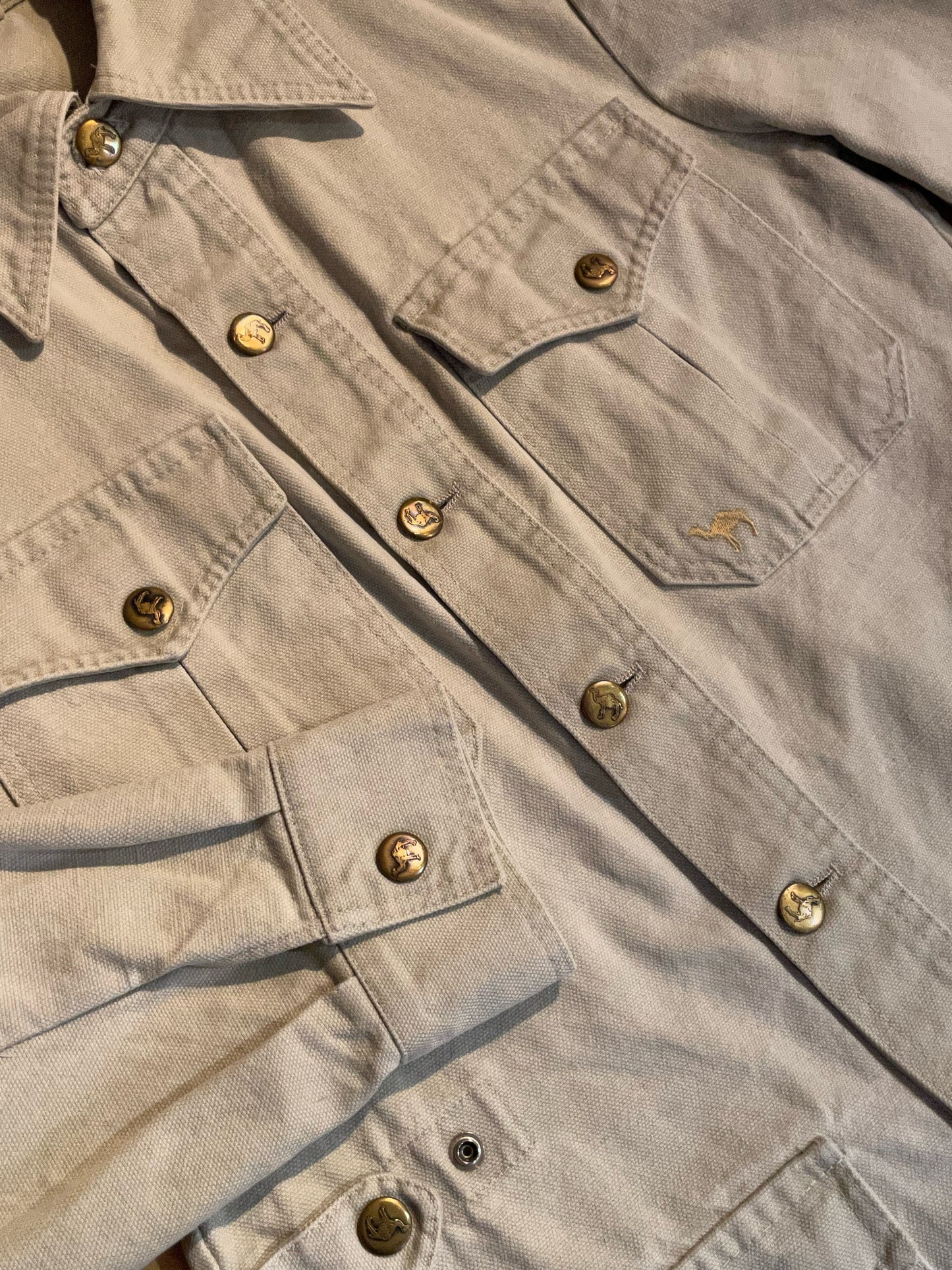 CAMEL DISIGNED BY FOURMAN VINTAGE SAHARIAN JACKET SZ: 48=M