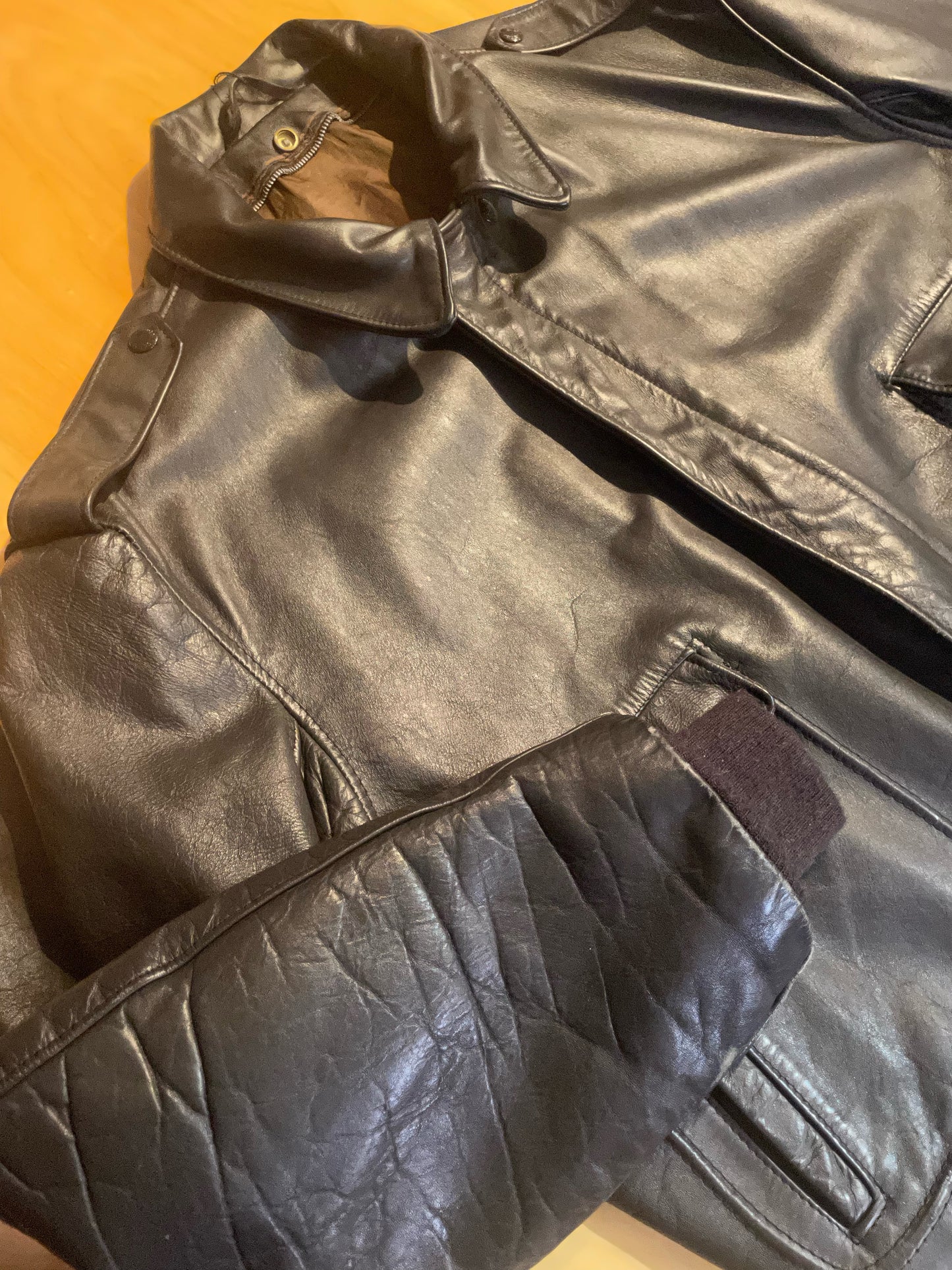 SCHOTT N.Y.C VINTAGE FLIGHT JACKET SZ: 50=XL/XXL