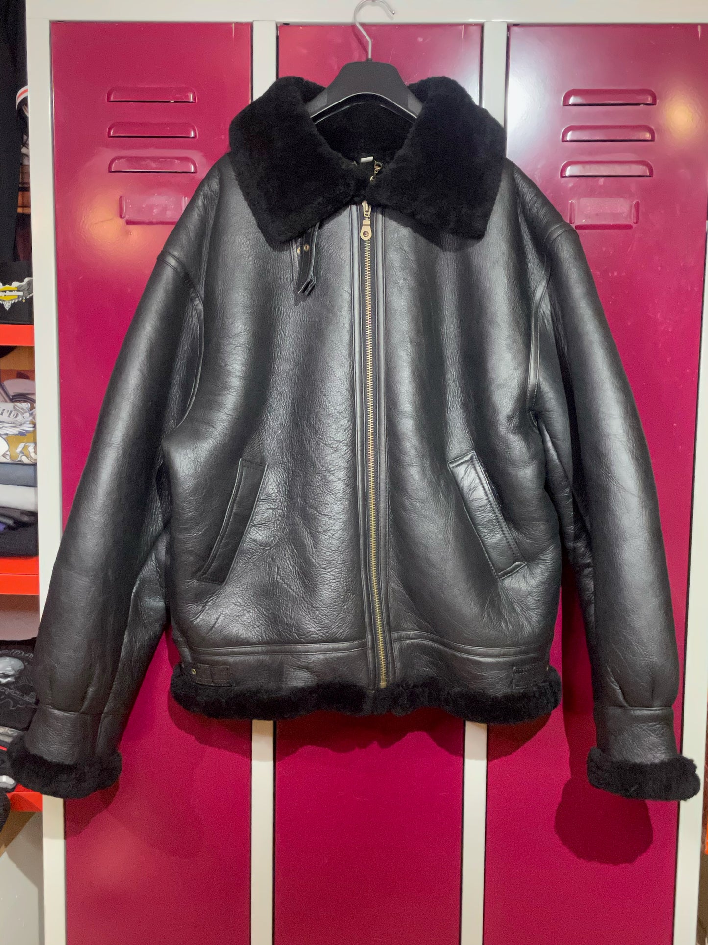 ORIGINAL SHEARLING SHEEPSKIN JACKET SZ: XXL