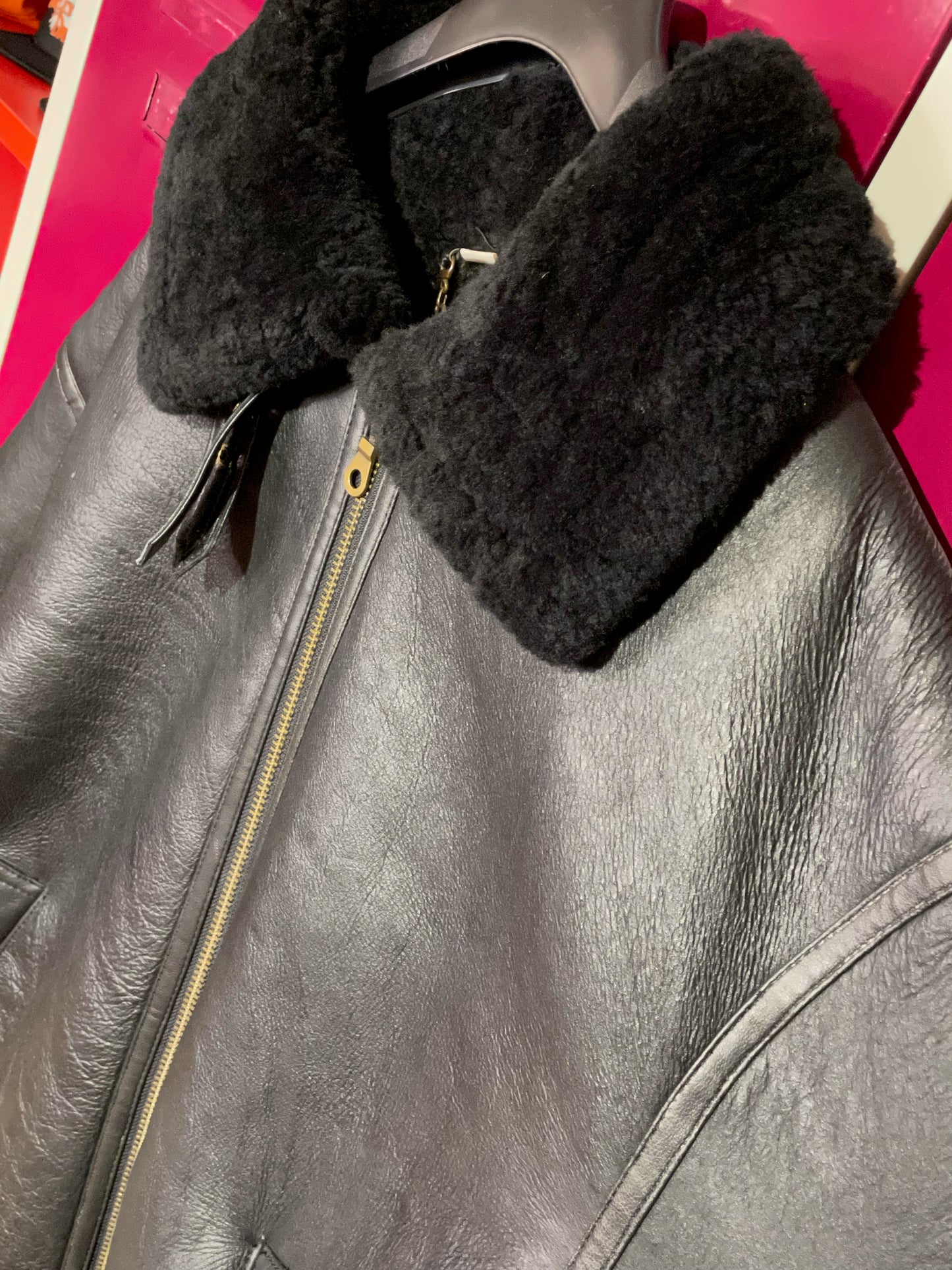 ORIGINAL SHEARLING SHEEPSKIN JACKET SZ: XXL