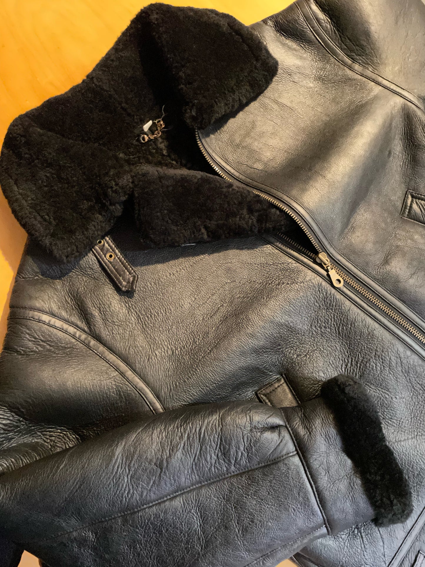 ORIGINAL SHEARLING SHEEPSKIN JACKET SZ: XXL