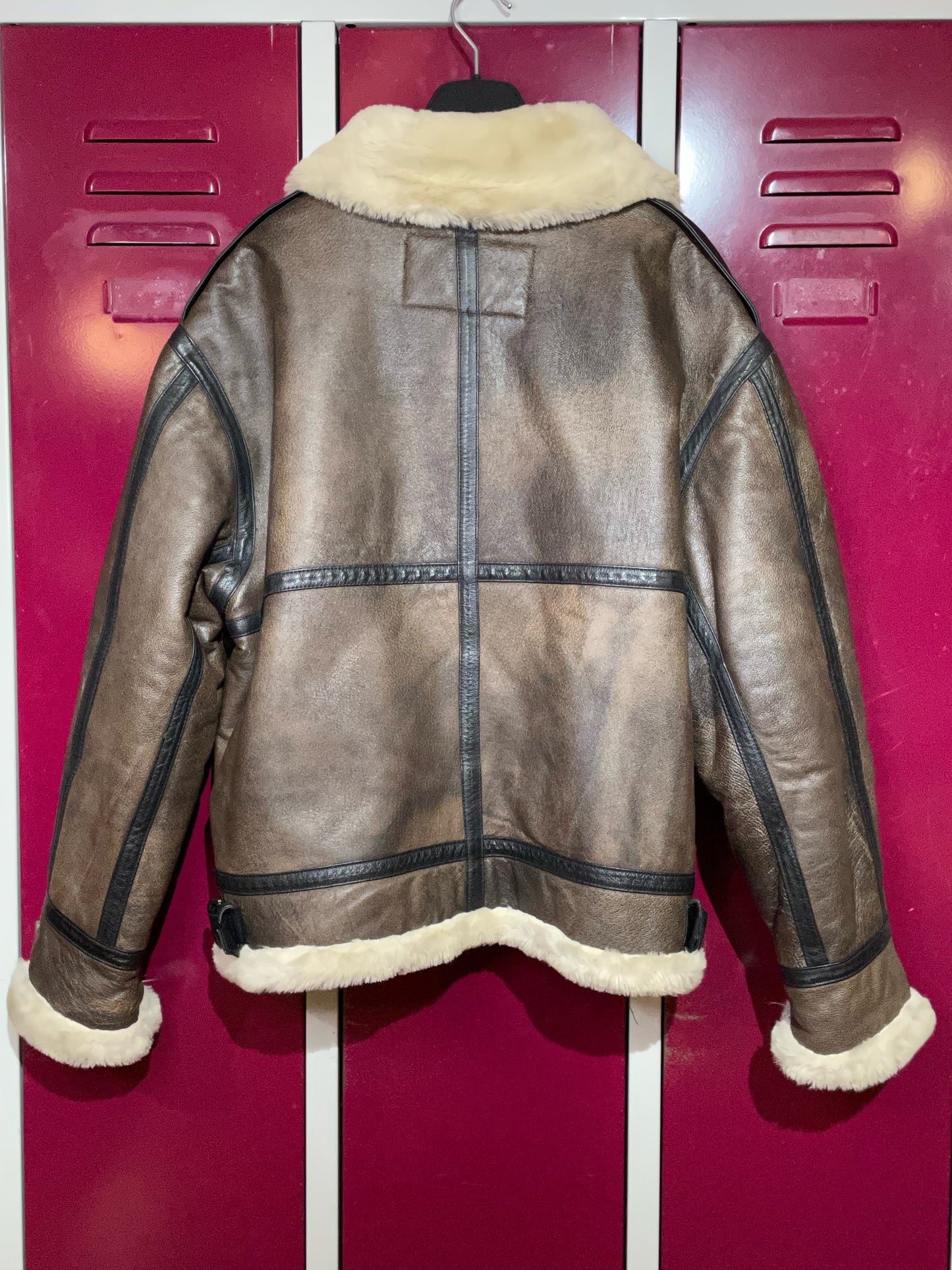 COUNTRY CLUB SHEARLING SHEEPSKIN JACKET SZ: L