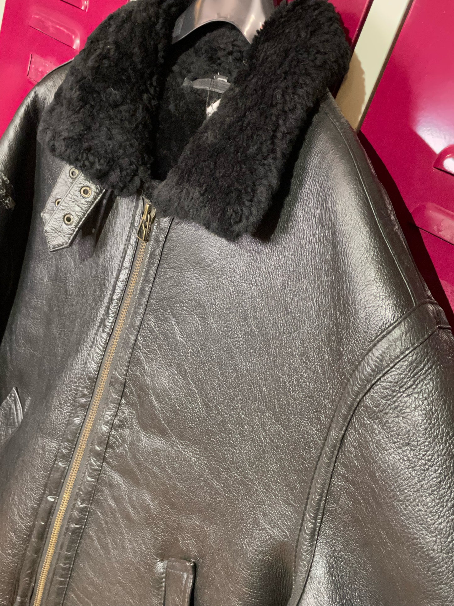 SHEARLING SHEEPSKIN JACKET SZ: L