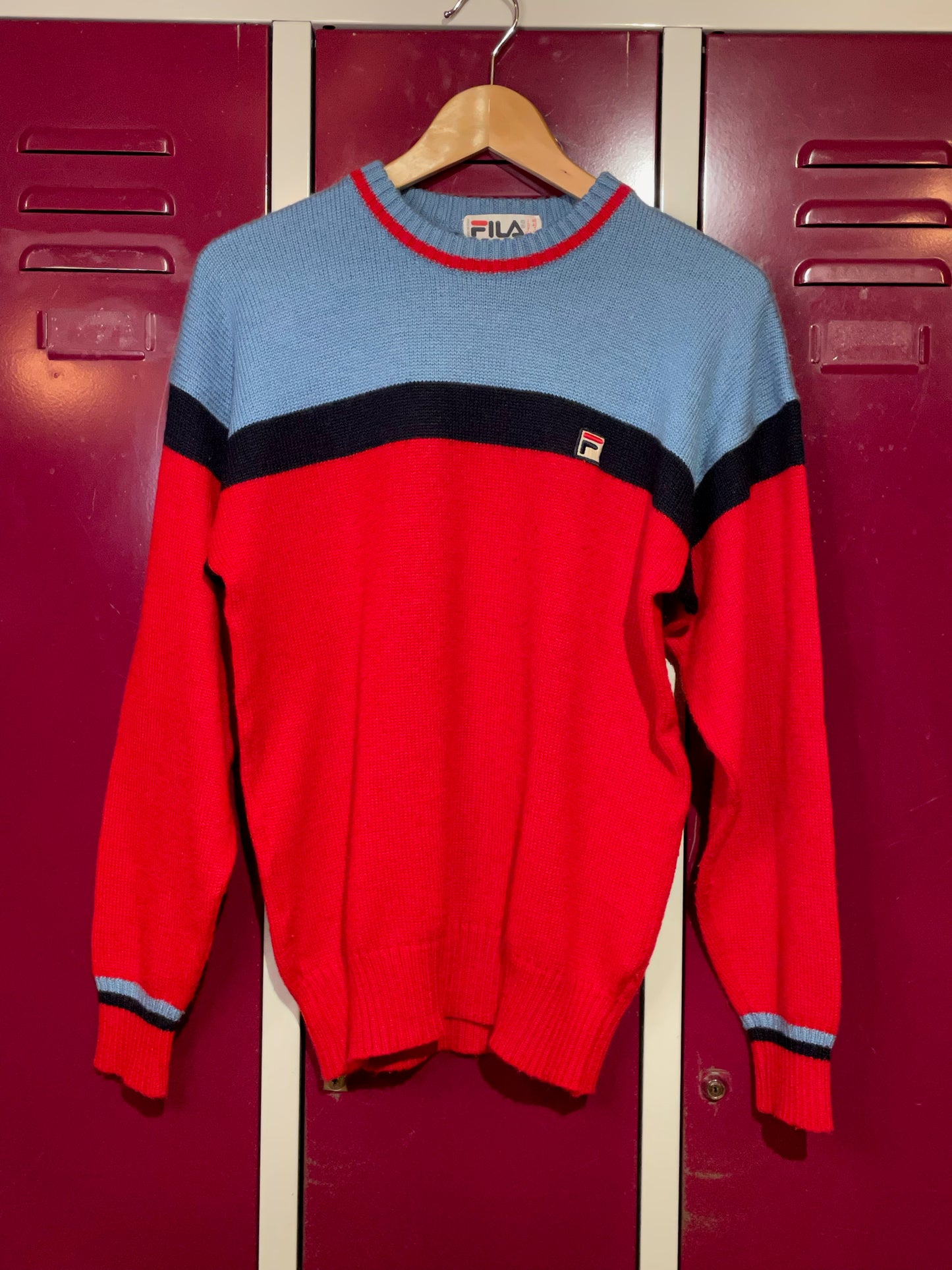 FILA VINTAGE MADE IN ITALY PULLOVER SZ: 36=S
