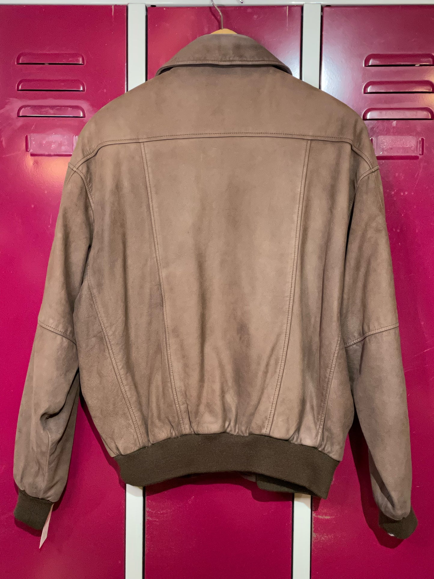 TIMBERLAND BROWN LEATHER JACKET SZ: M