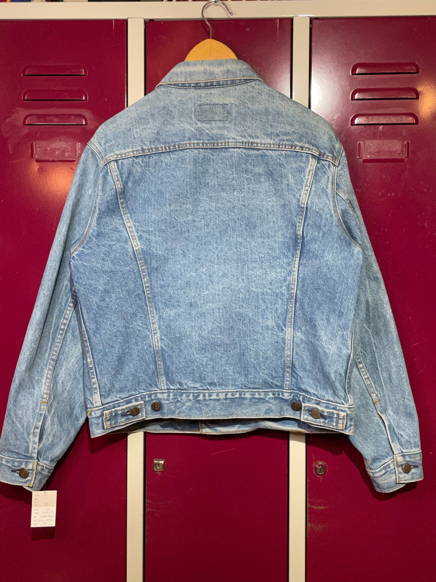 LEVI'S VINTAGE TRUCKER DENIM MADE IN USA JACKET  SZ: 42R=M