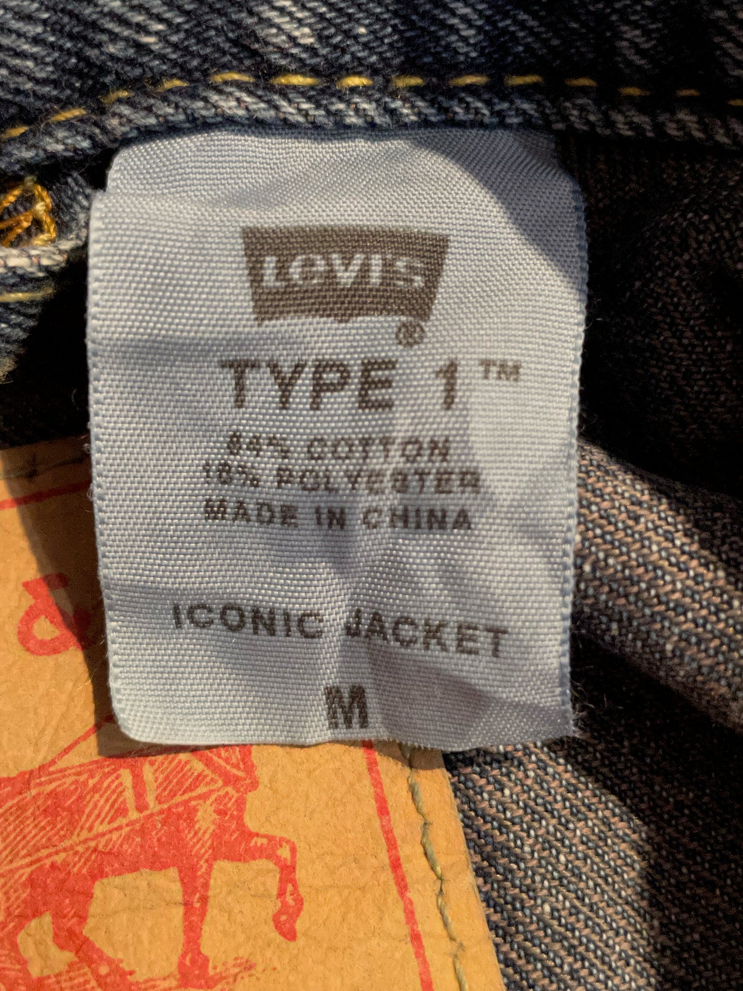 LEVI'S TYPE 1 WESTERN DENIM JACKET  SZ: M