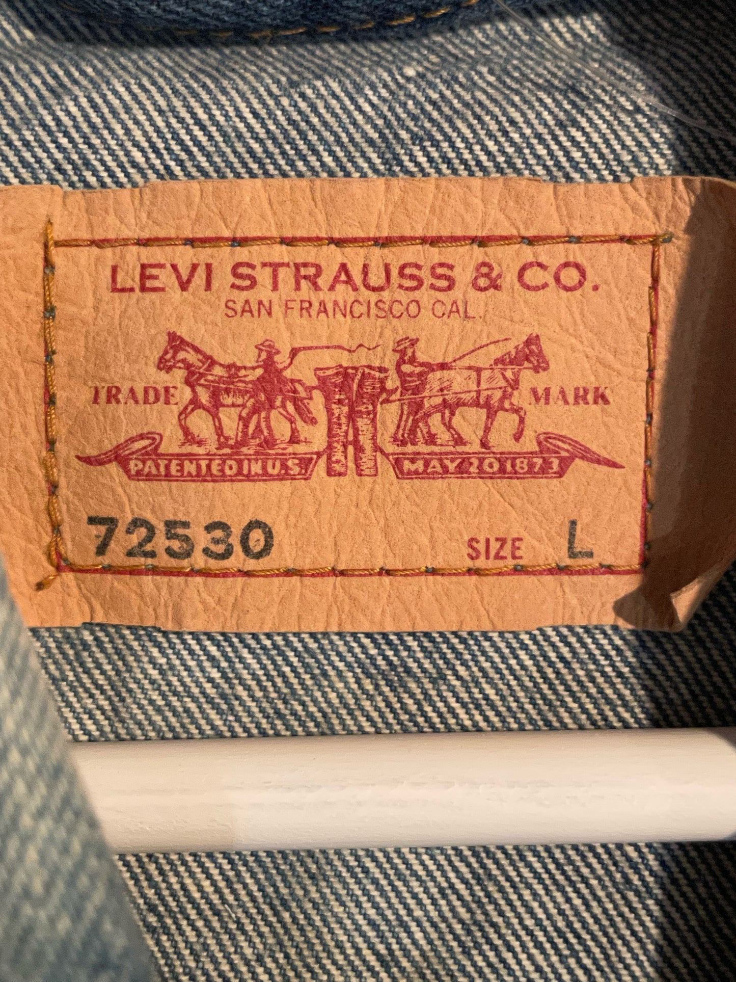 LEVI'S 72530 VINTAGE DENIM JACKET SZ: L