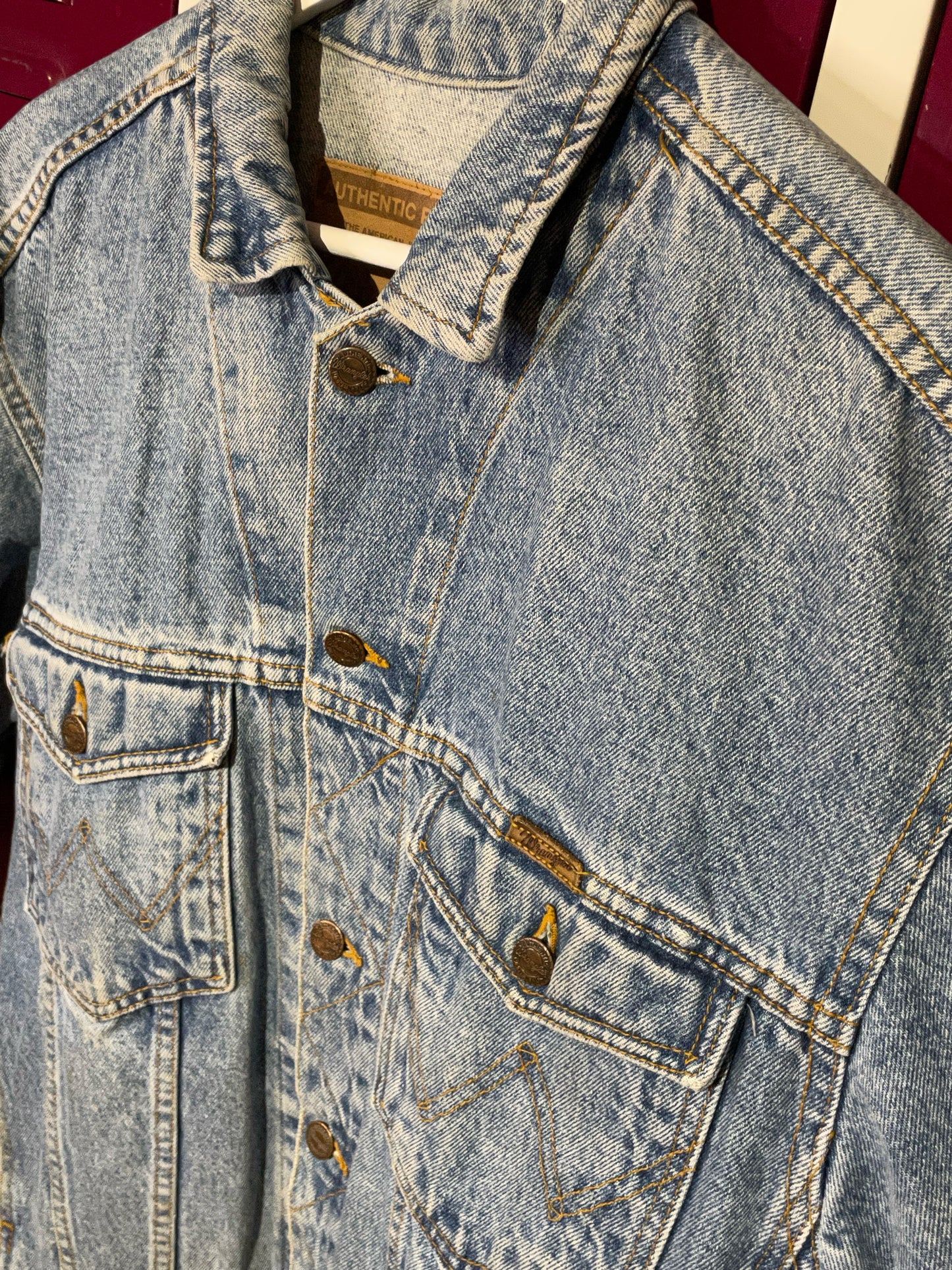 WRANGLER VINTAGE DENIM JACKET SZ: L