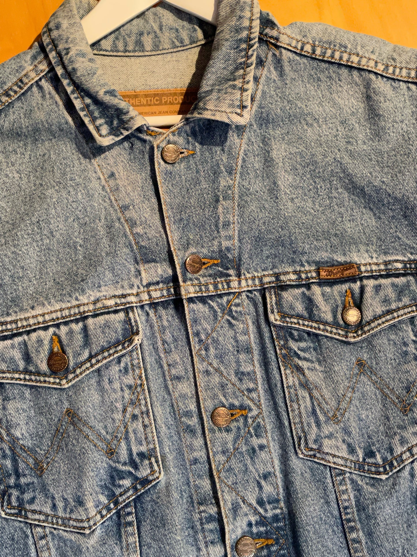 WRANGLER VINTAGE DENIM JACKET SZ: L