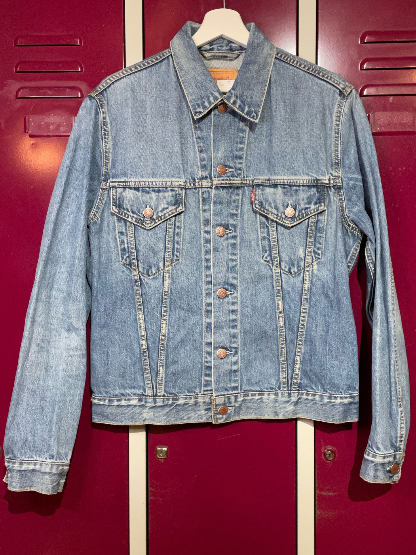 LEVI'S LAST GANG IN TOWN VINTAGE DENIM JACKET SZ: L