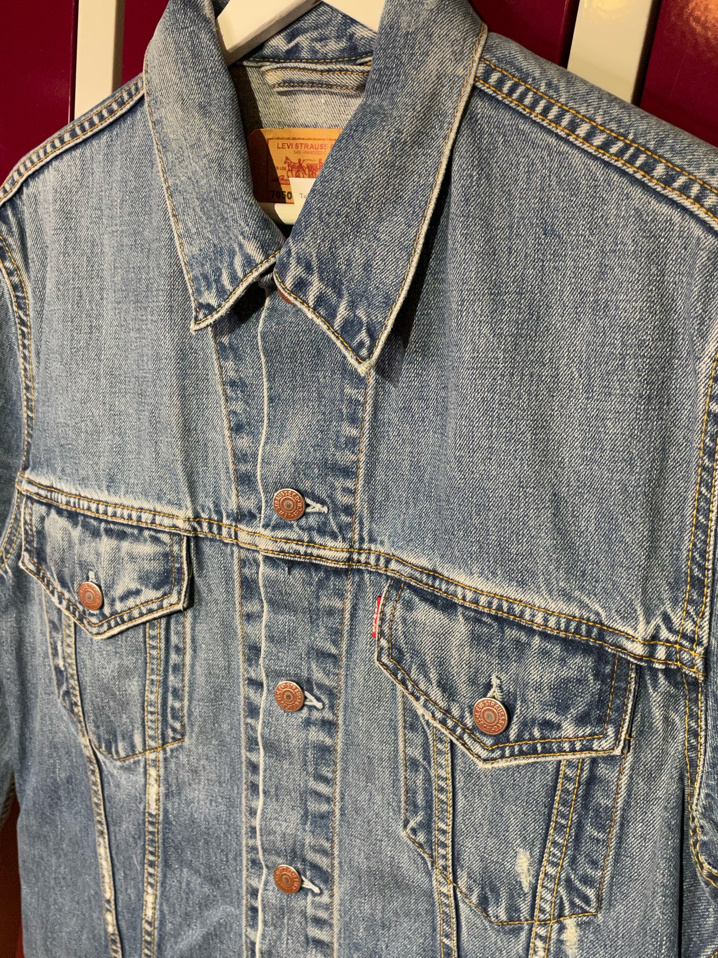 LEVI'S LAST GANG IN TOWN VINTAGE DENIM JACKET SZ: L