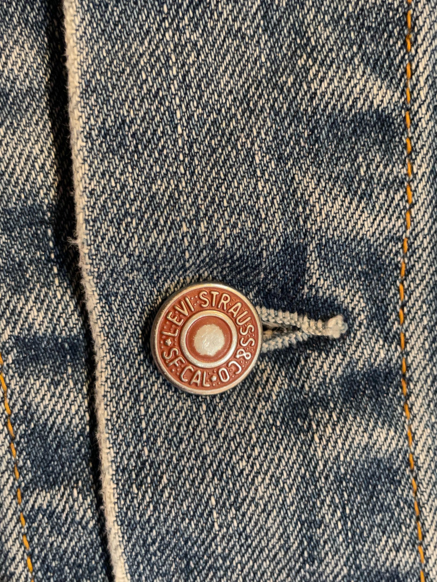 LEVI'S LAST GANG IN TOWN VINTAGE DENIM JACKET SZ: L