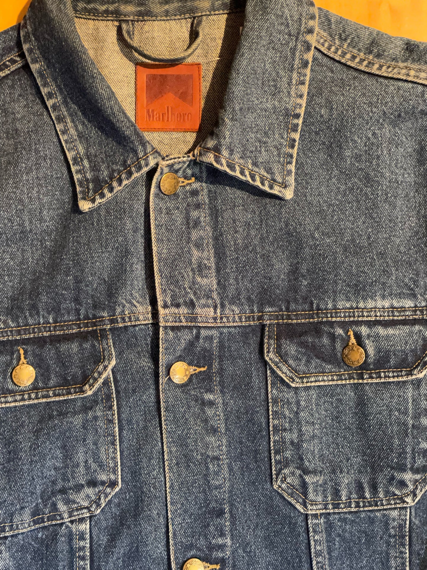 MARLBORO VINTAGE DENIM JACKET  SZ: XL