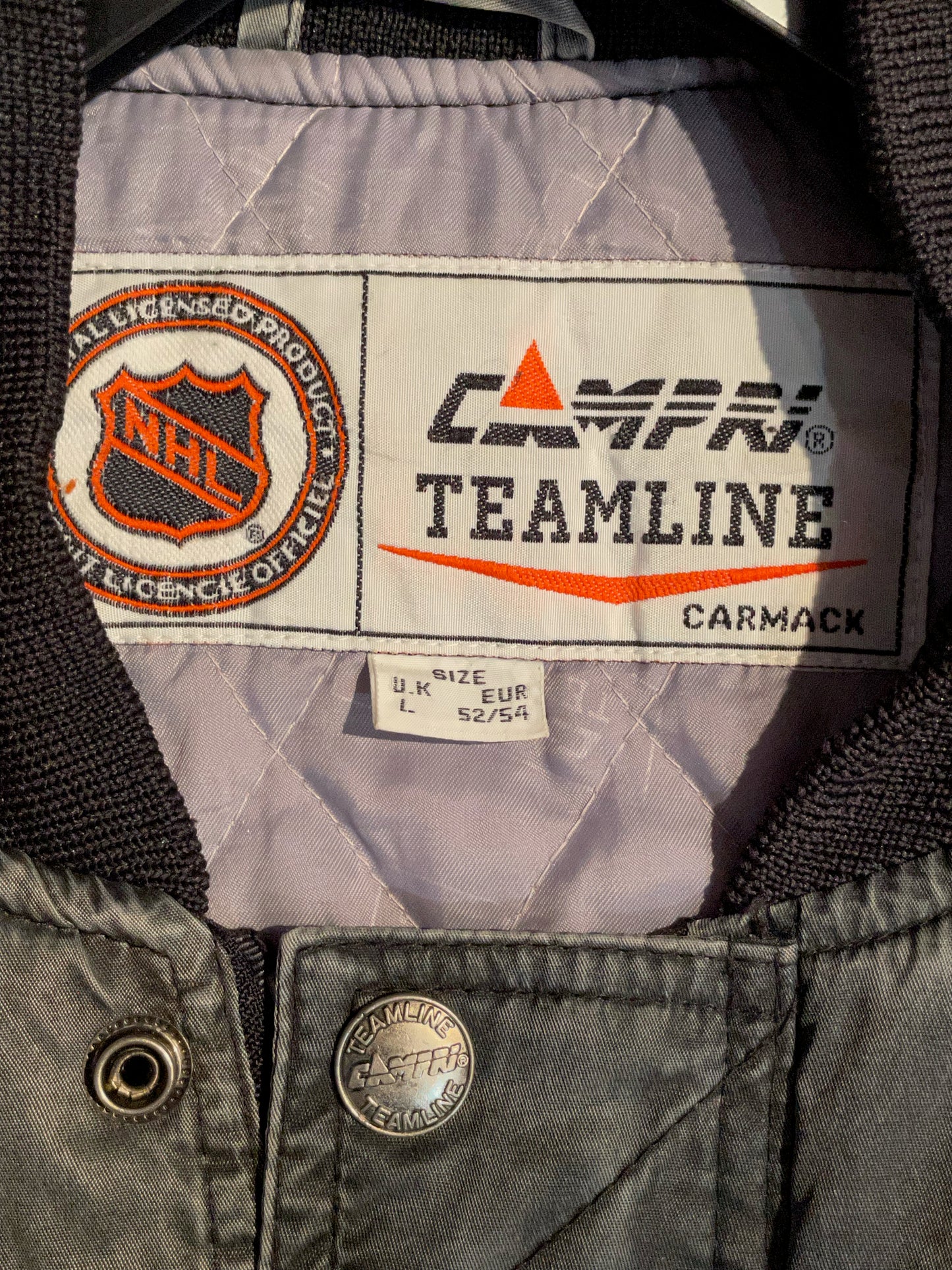 CAMPRI TEAMLINE VINTAGE SAN JOSE SHARKS JACKET SZ: L