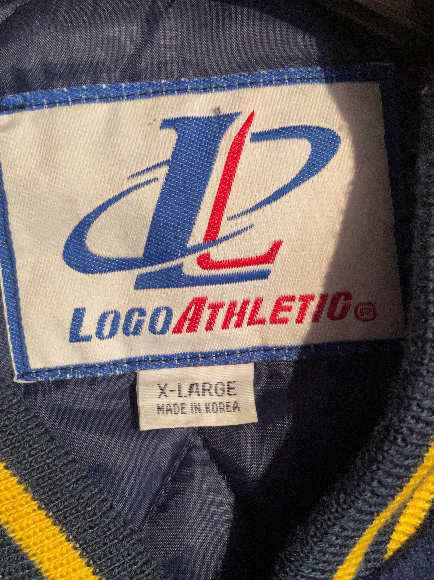MICHIGAN WOLVERINES LOGO ATHLETIC VINTAGE VARSITY JACKET SZ: XL