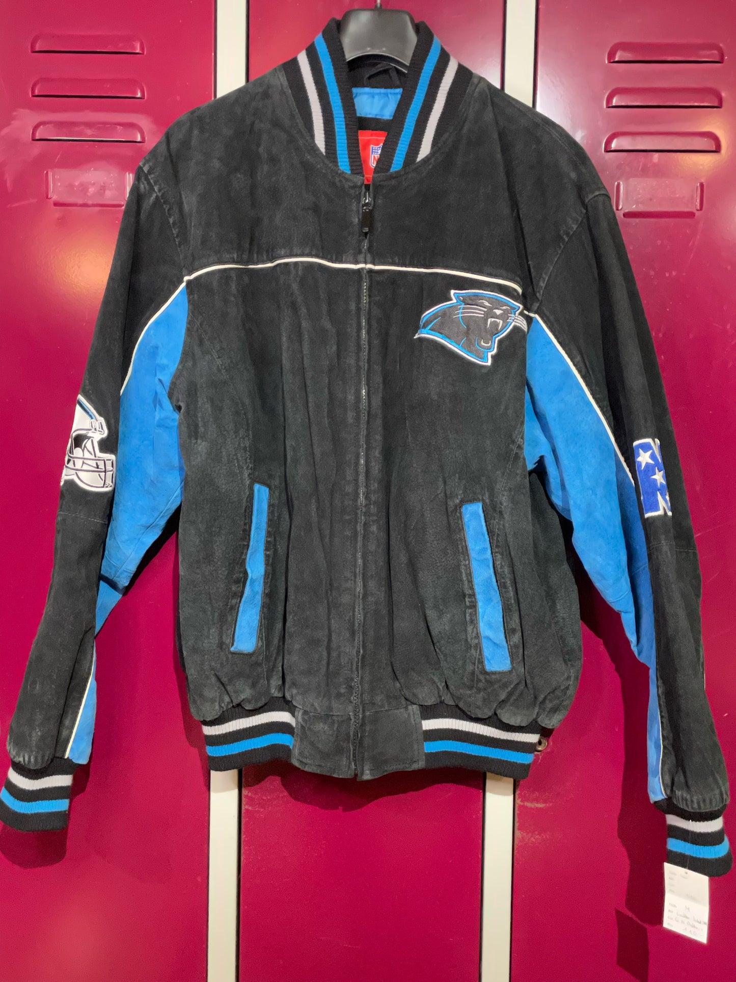 VINTAGE CAROLINA PANTHERS GIII NFL SUEDE JACKET SZ: M