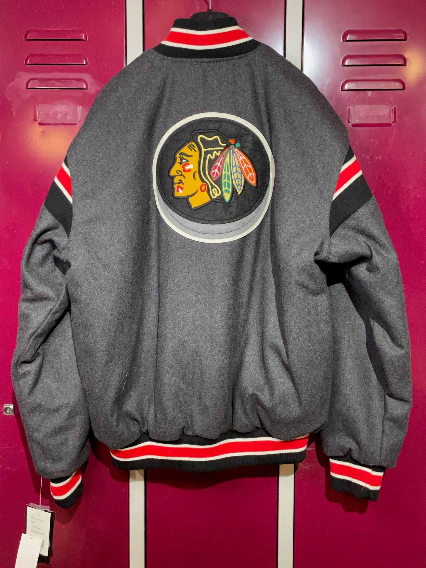 CHICAGO BLACKHAWKS GIII NFL REVERSIBLE JACKET BRAND NEW SZ: L