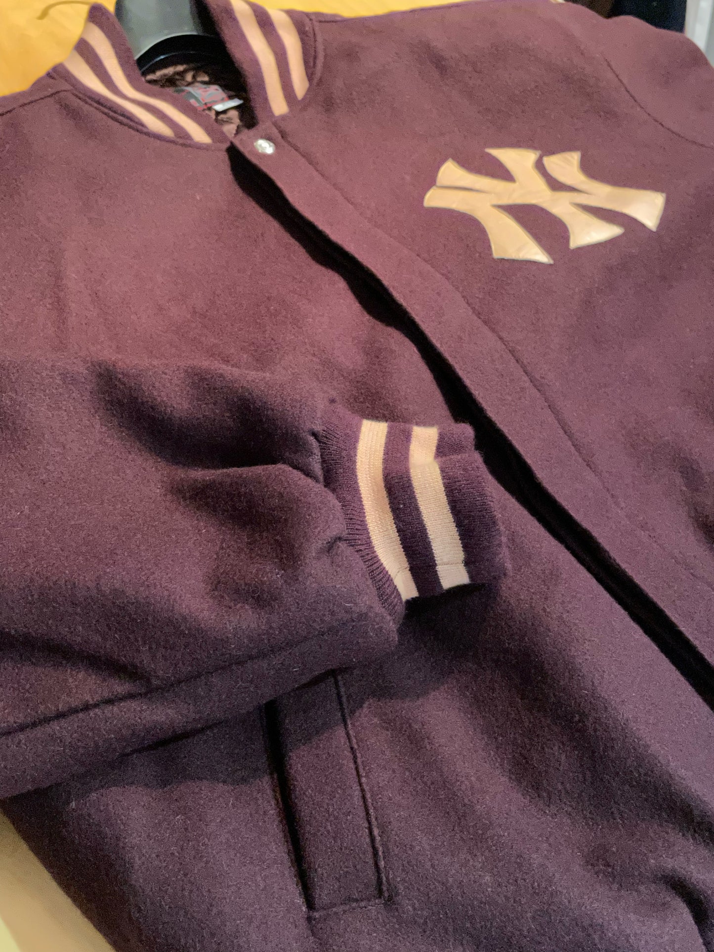 NEW YORK YANKEES JH DESIGN MLB VARSITY JACKET SZ: XL