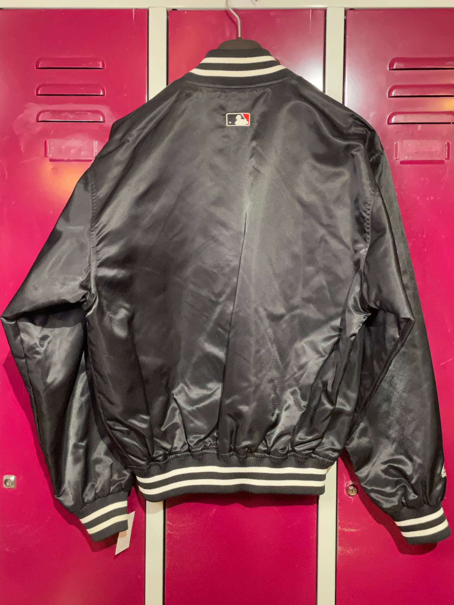 VINTAGE MAJESTIC NEW YORK YANKEES MLB SATIN JACKET SZ: S